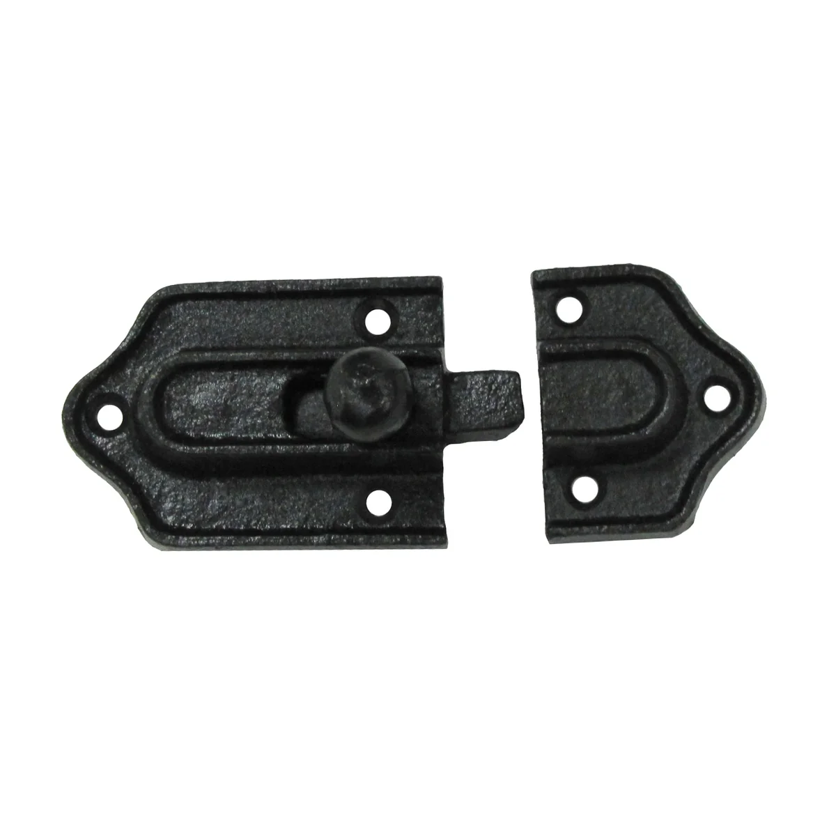 Rustic Metal Spring Door Lock Cabinet Slide Bolt Secure Shed Latch Gate Hardware - Image 2