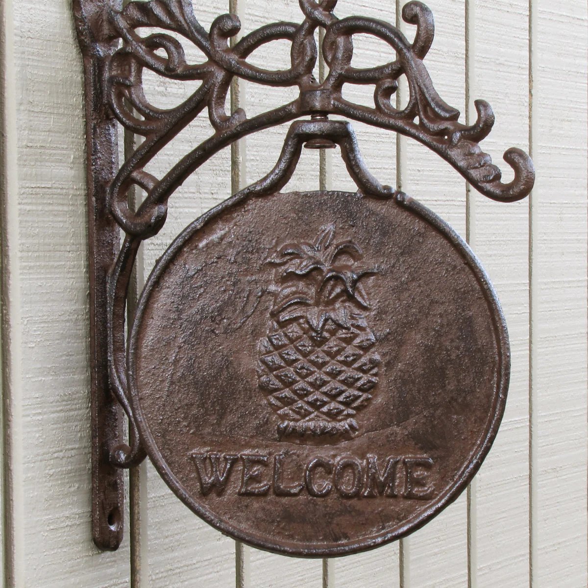 Rustic Pineapple Welcome Spinning Sign - Image 4