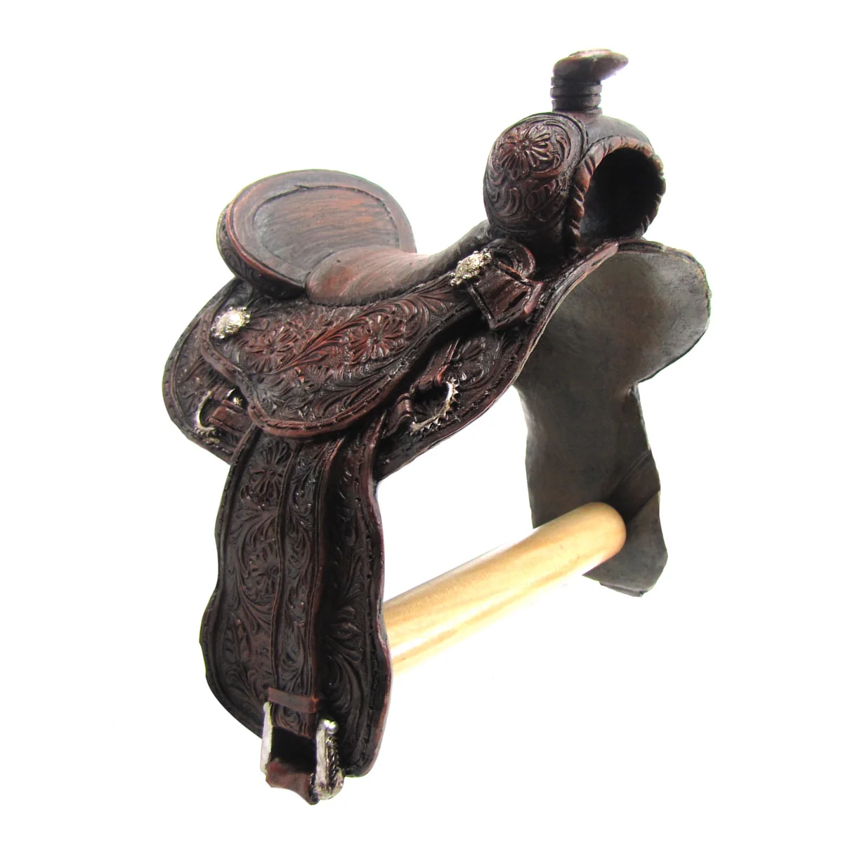 Rustic Saddle Toilet Paper Roll Holder