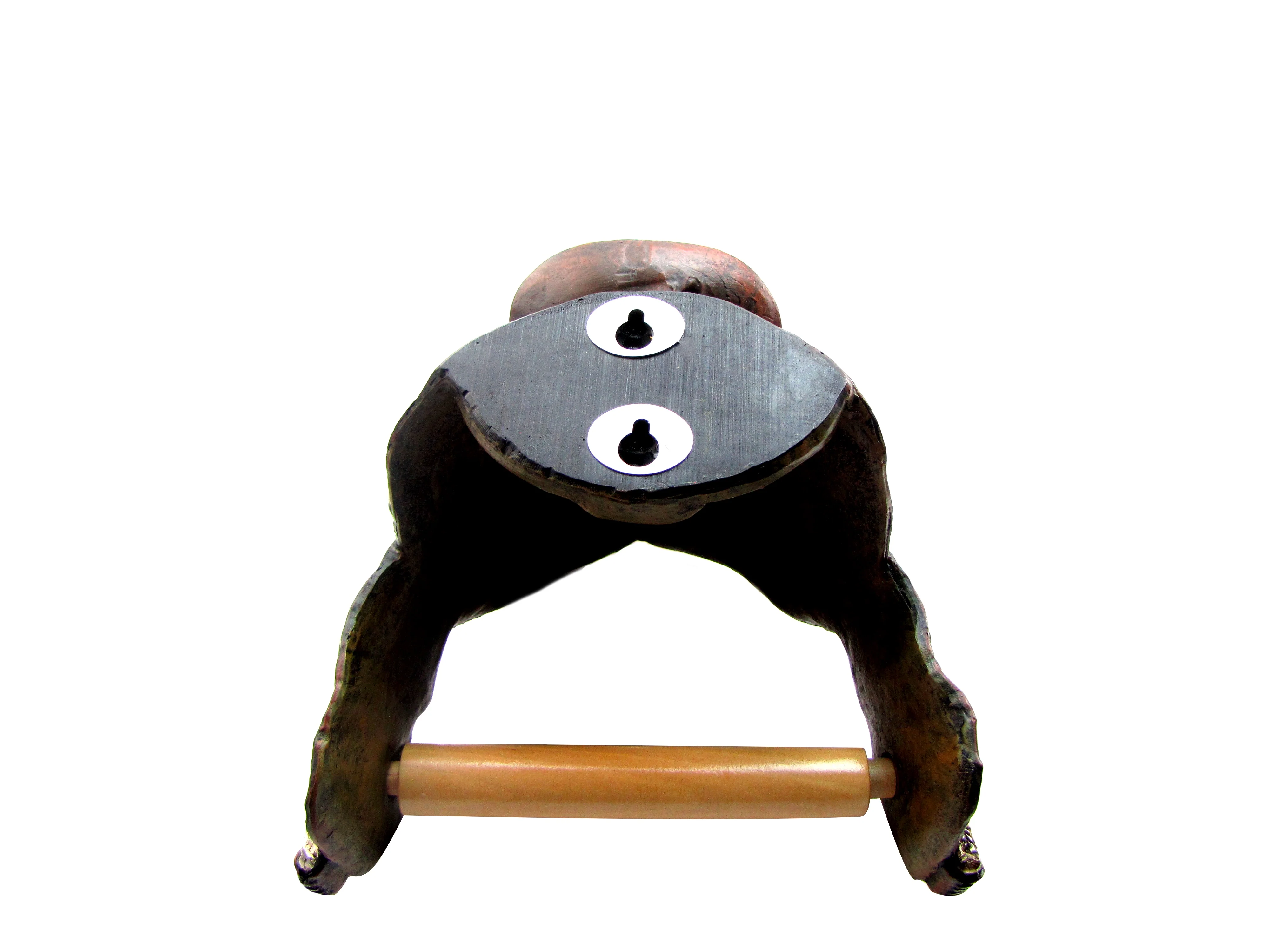 Rustic Saddle Toilet Paper Roll Holder - Image 5