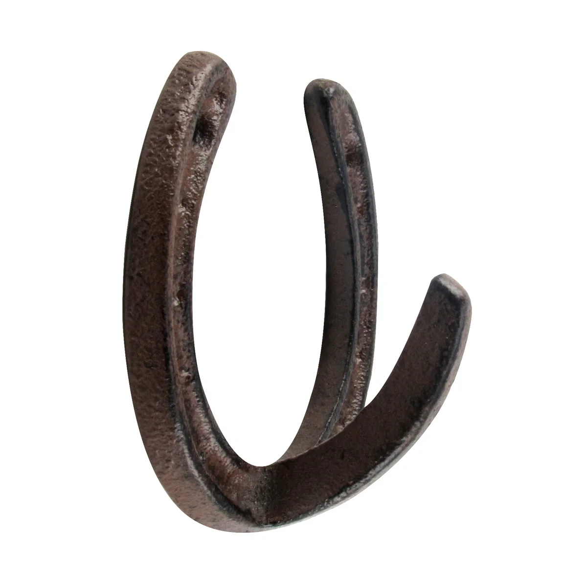Rustic Western Decor Metal Horseshoe Wall Hook Rack - Image 2