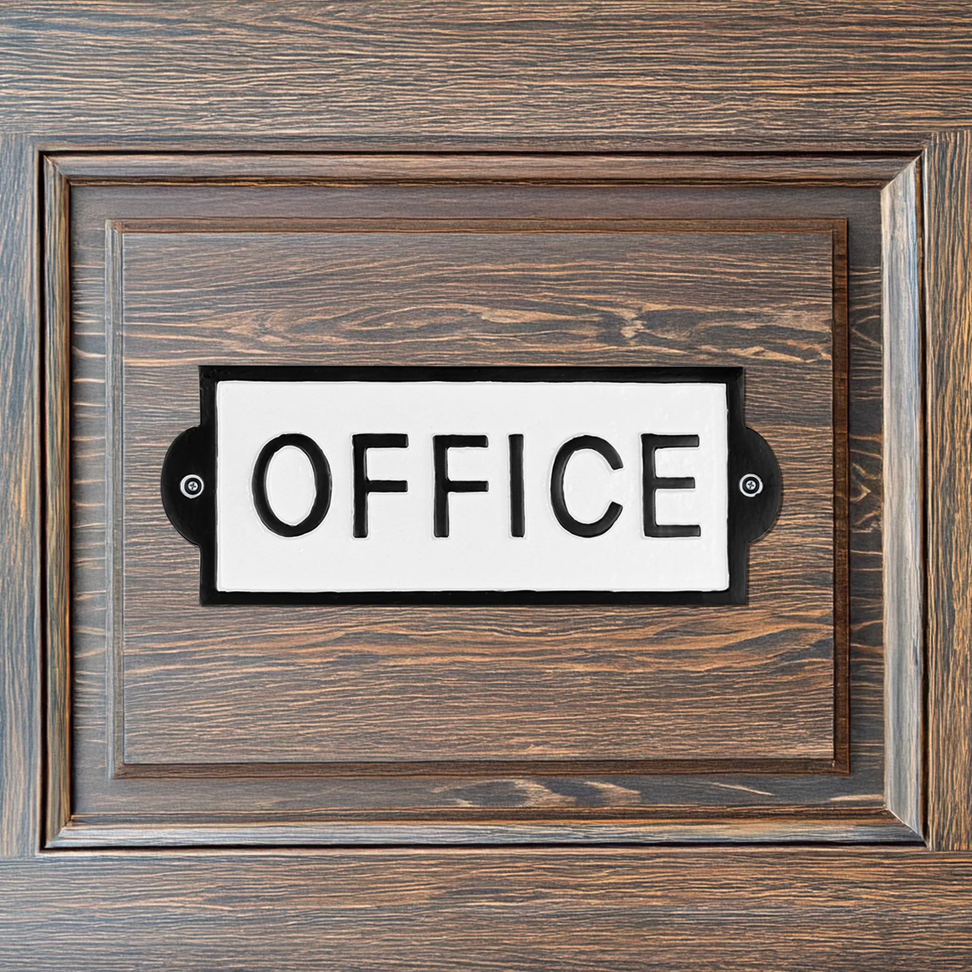 Metal Office Door Sign for Home Office, Business or Room Vintage Iron Wall Decor - Image 6