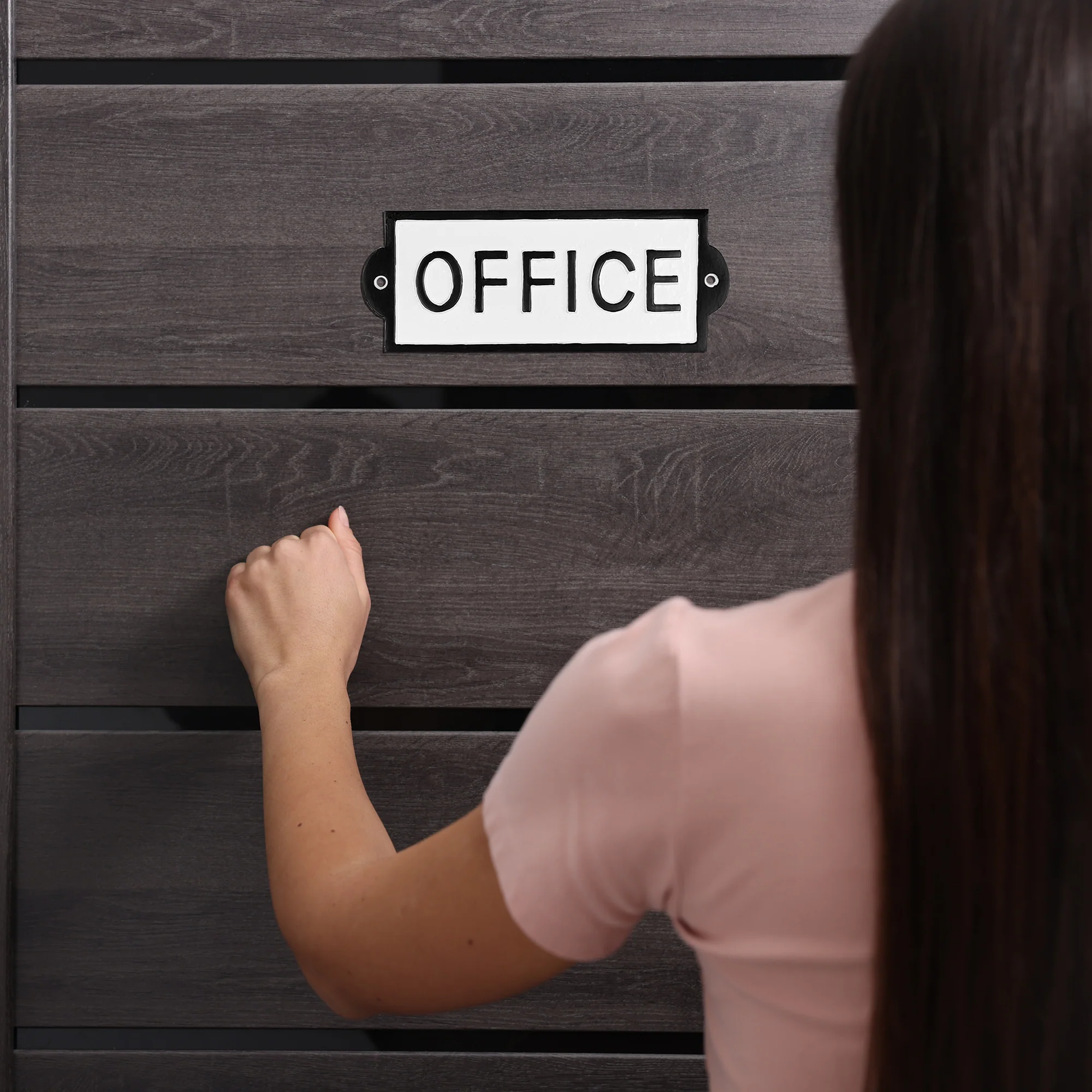 Metal Office Door Sign for Home Office, Business or Room Vintage Iron Wall Decor - Image 8