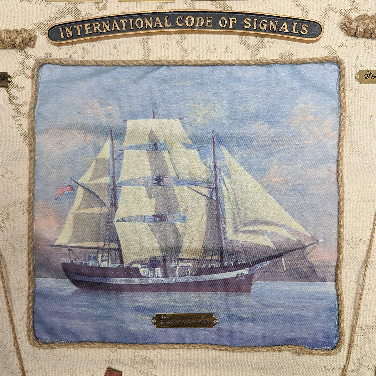 Sailing Knots Boat Code Flags Display Canvas Nautical Home Decor Beach Wall Art - Image 4