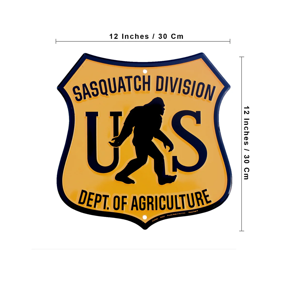 Sasquatch Division Bigfoot Metal Man Cave Mens Room Wall Sign Rustic Home Decor - Image 3
