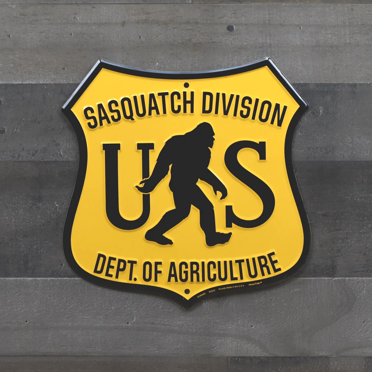 Sasquatch Division Bigfoot Metal Man Cave Mens Room Wall Sign Rustic Home Decor - Image 4