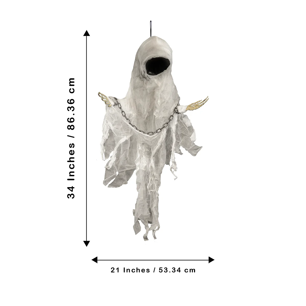 Scary Ghost Decor Animatronics Haunted House Prop Outdoor Halloween Decorations - Image 3