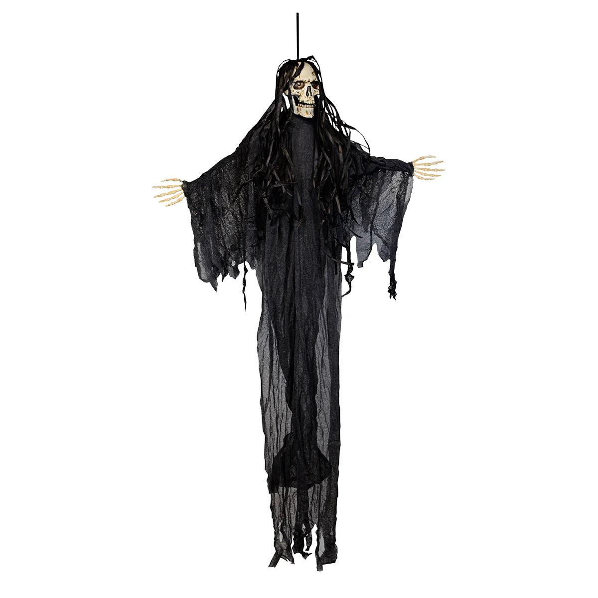 Scary Grim Reaper Light Up Animated Skeleton Ghost Outdoor Halloween Decorations