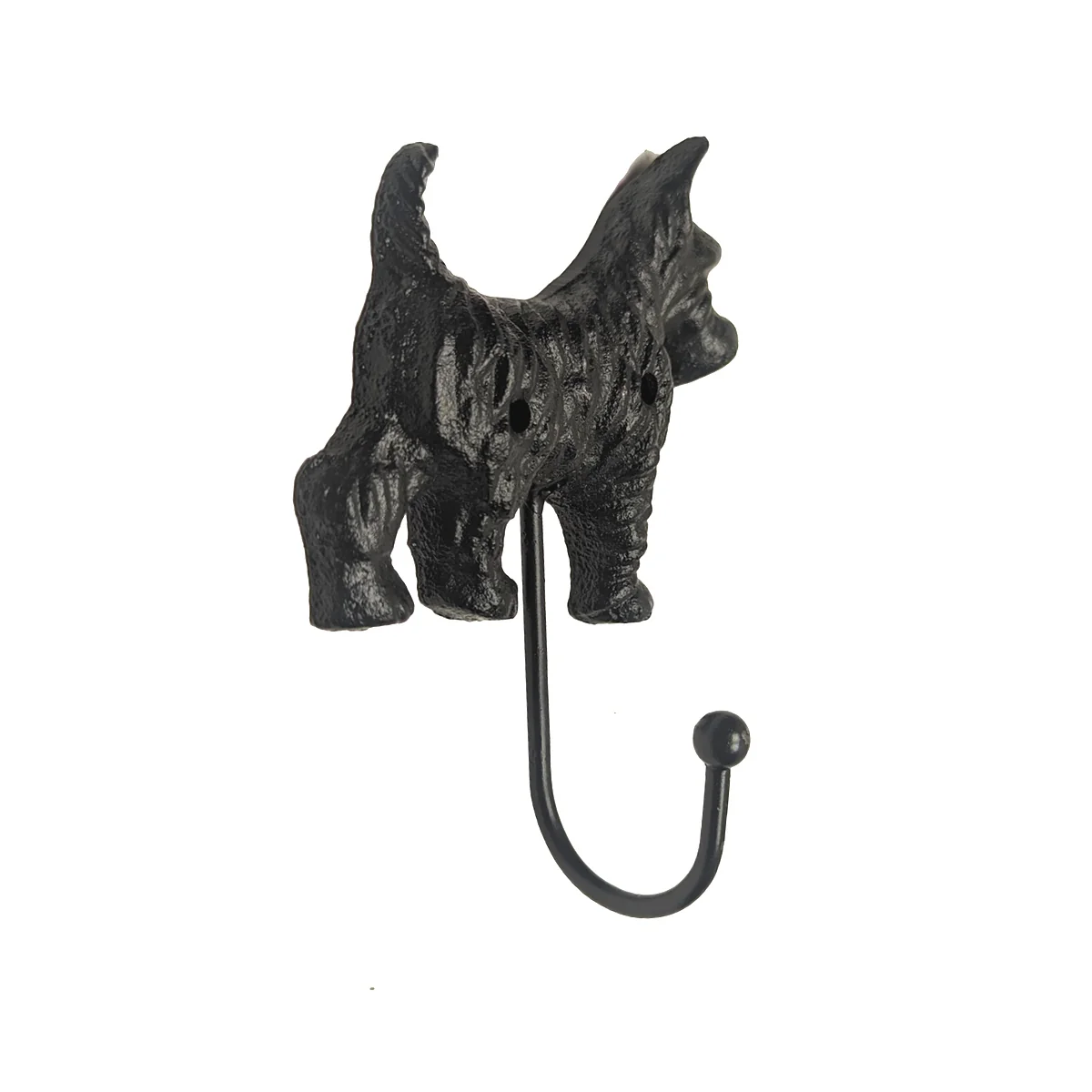 Scottie Dog Hook Wall Mount Hat Coat Hanger Pet Leash Holder Key Ring Storage - Image 2