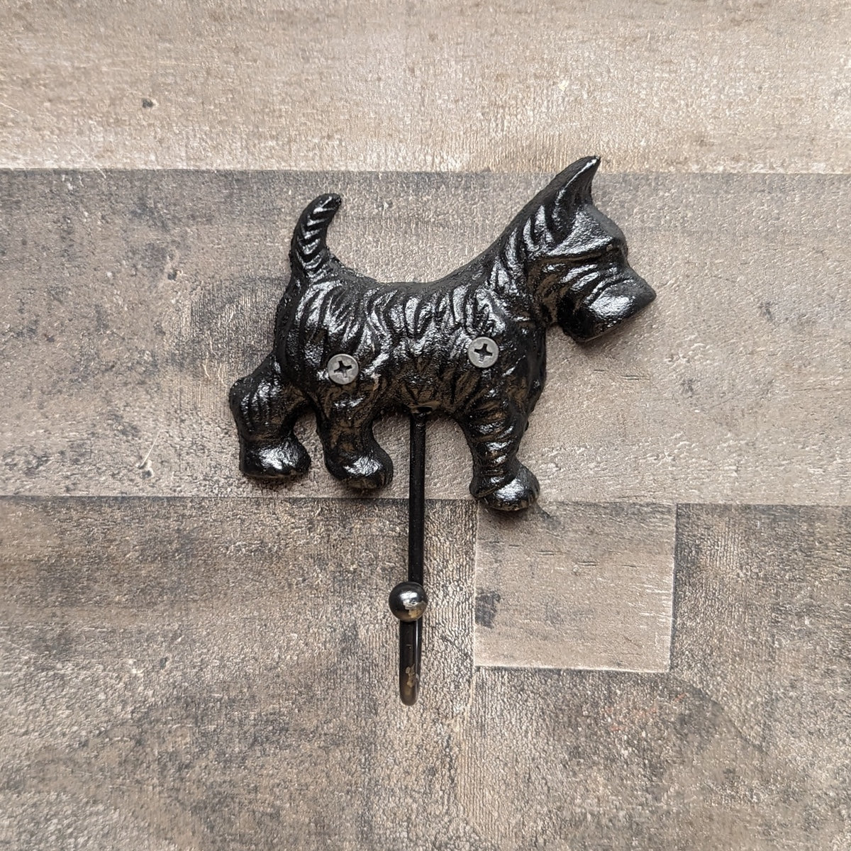 Scottie Dog Hook Wall Mount Hat Coat Hanger Pet Leash Holder Key Ring Storage - Image 3
