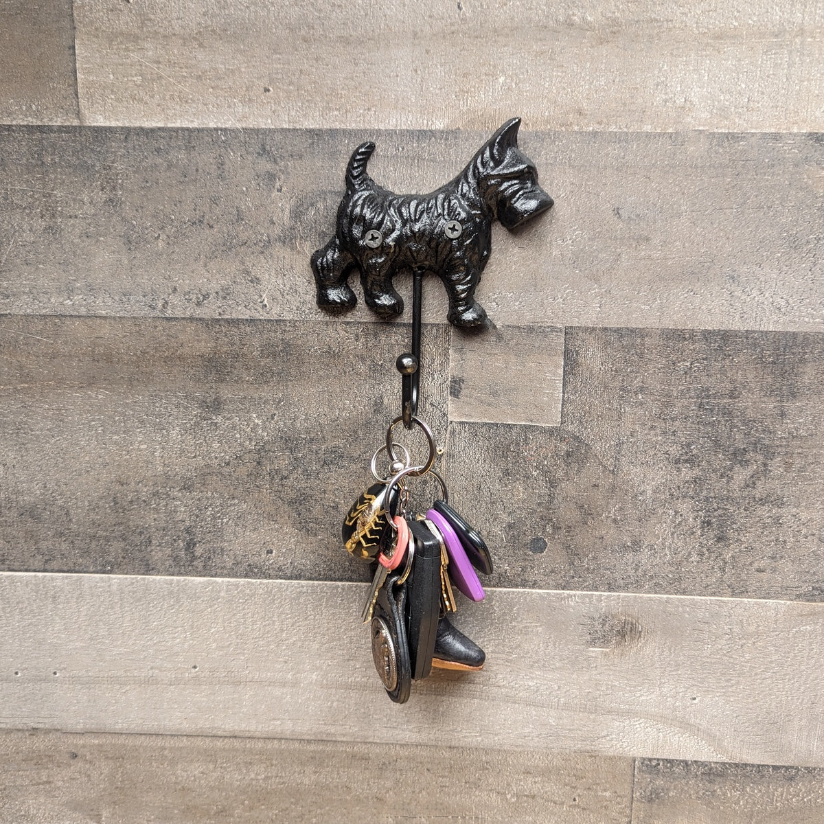 Scottie Dog Hook Wall Mount Hat Coat Hanger Pet Leash Holder Key Ring Storage - Image 4