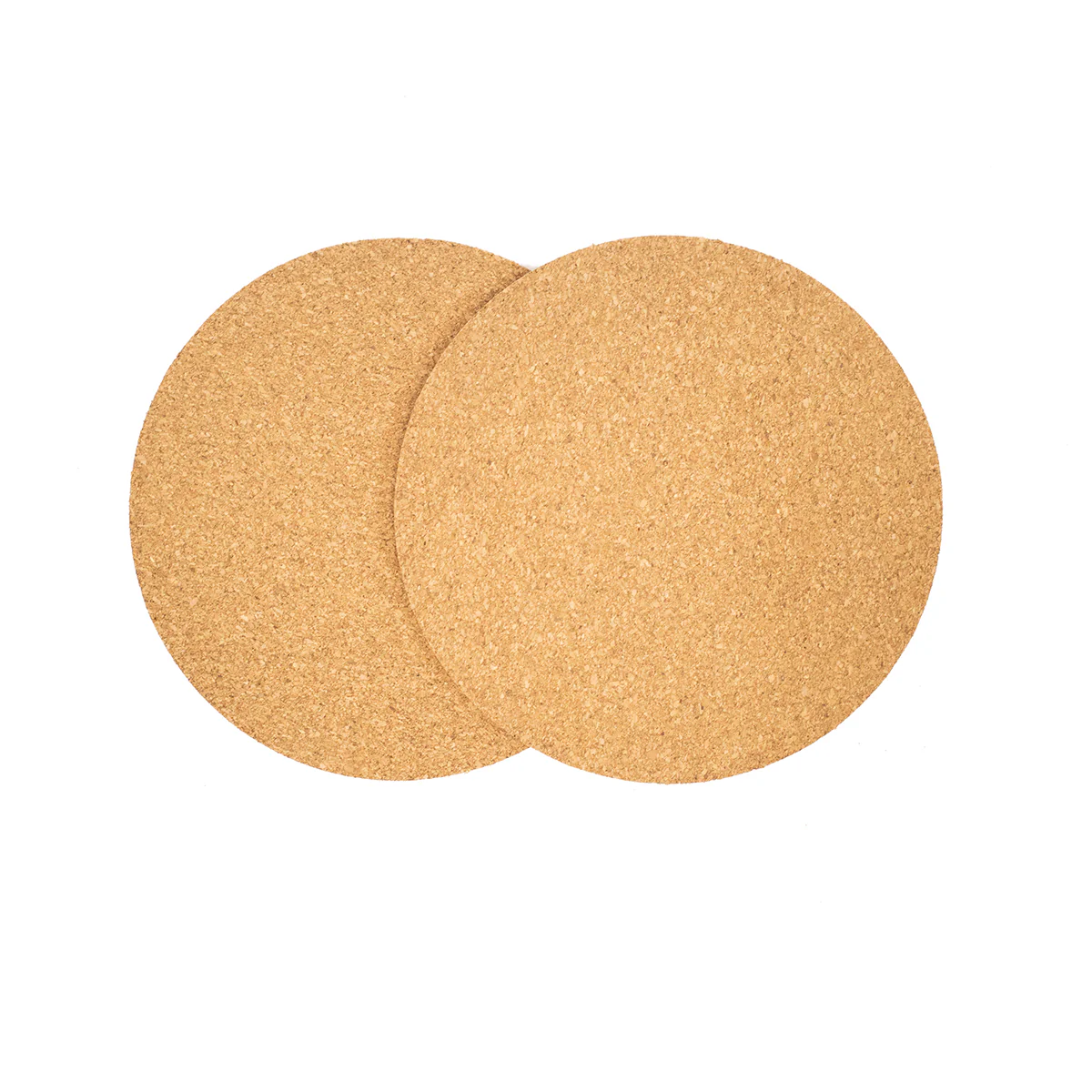 Set 2 Non-Slip Heat Resistant Round Cork Mats Circle Oven Trivet Hot Pan Holder