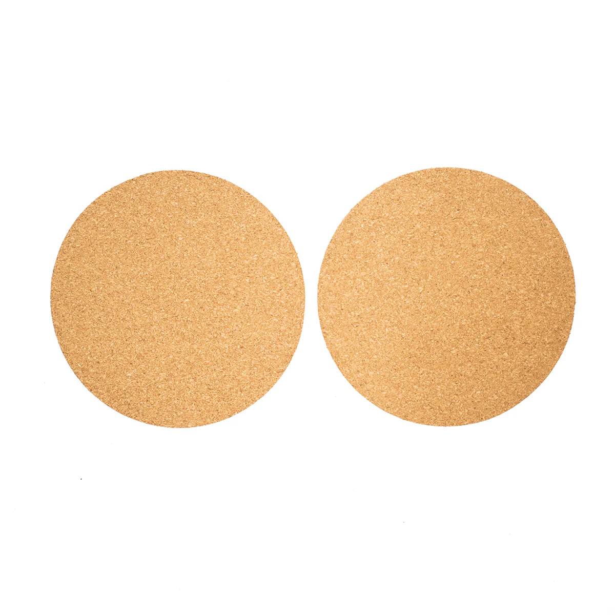 Set 2 Non-Slip Heat Resistant Round Cork Mats Circle Oven Trivet Hot Pan Holder - Image 2