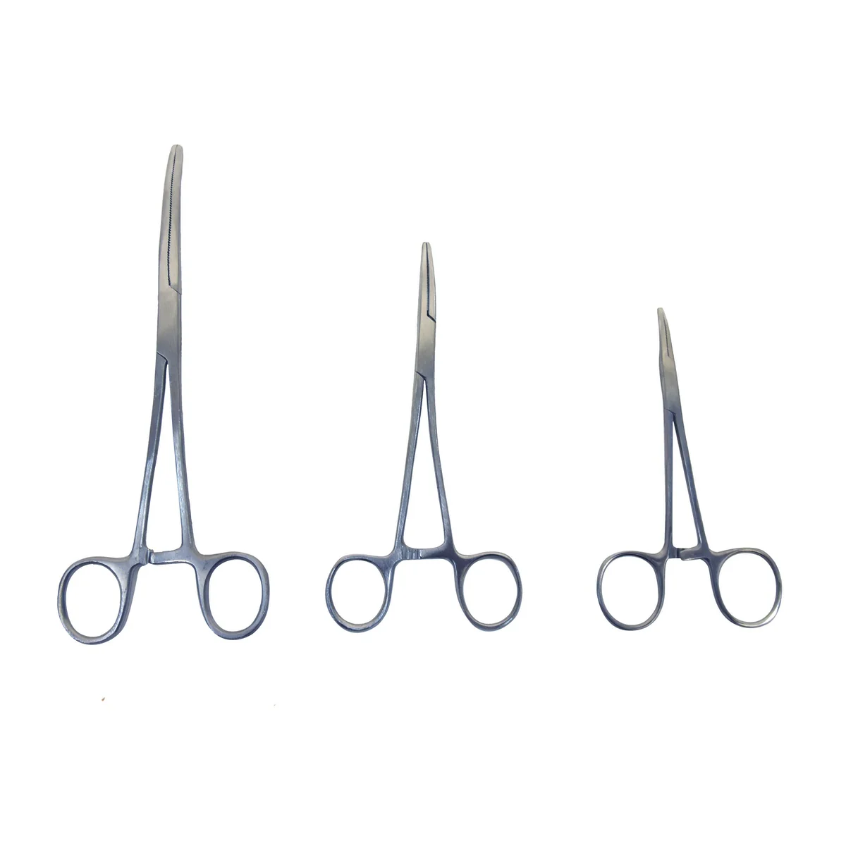 Set 6 Stainless Steel Straight Curved Locking Hemostat Forceps Pierce Clamp Tool - Image 2