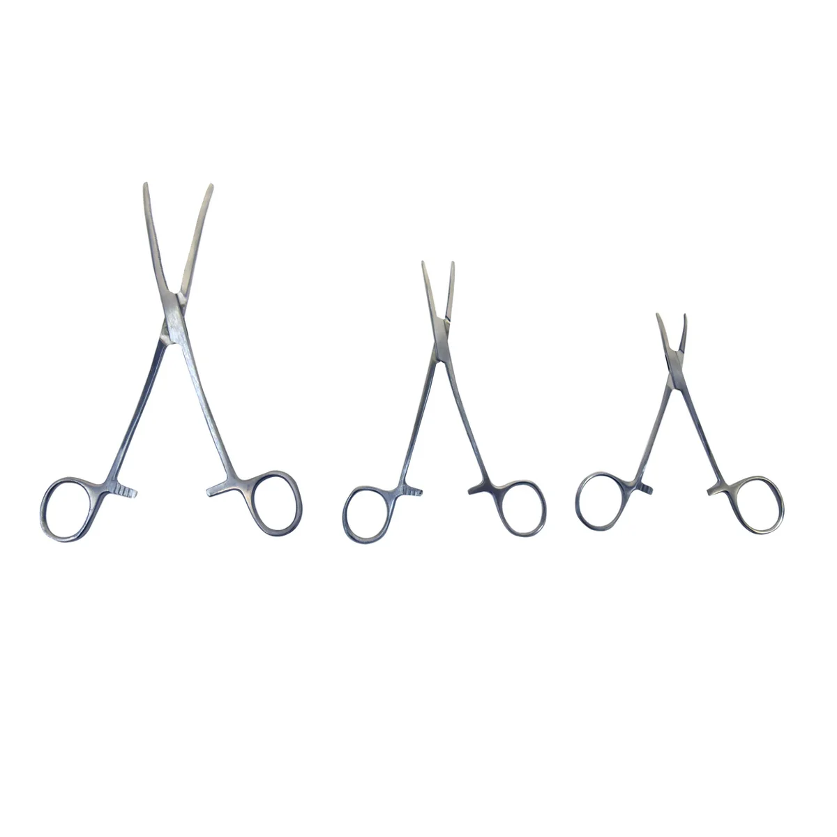 Set 6 Stainless Steel Straight Curved Locking Hemostat Forceps Pierce Clamp Tool - Image 3