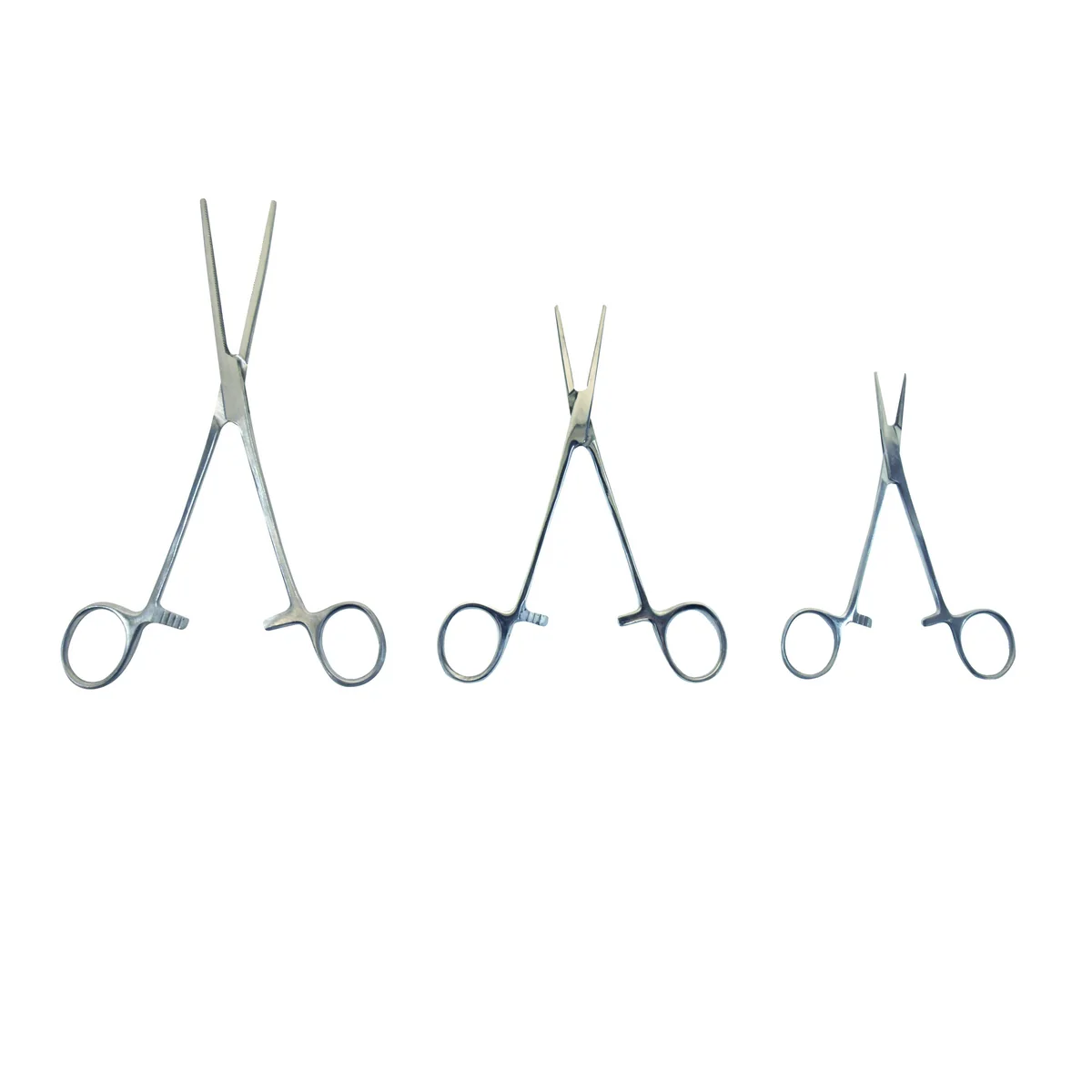Set 6 Stainless Steel Straight Curved Locking Hemostat Forceps Pierce Clamp Tool - Image 5