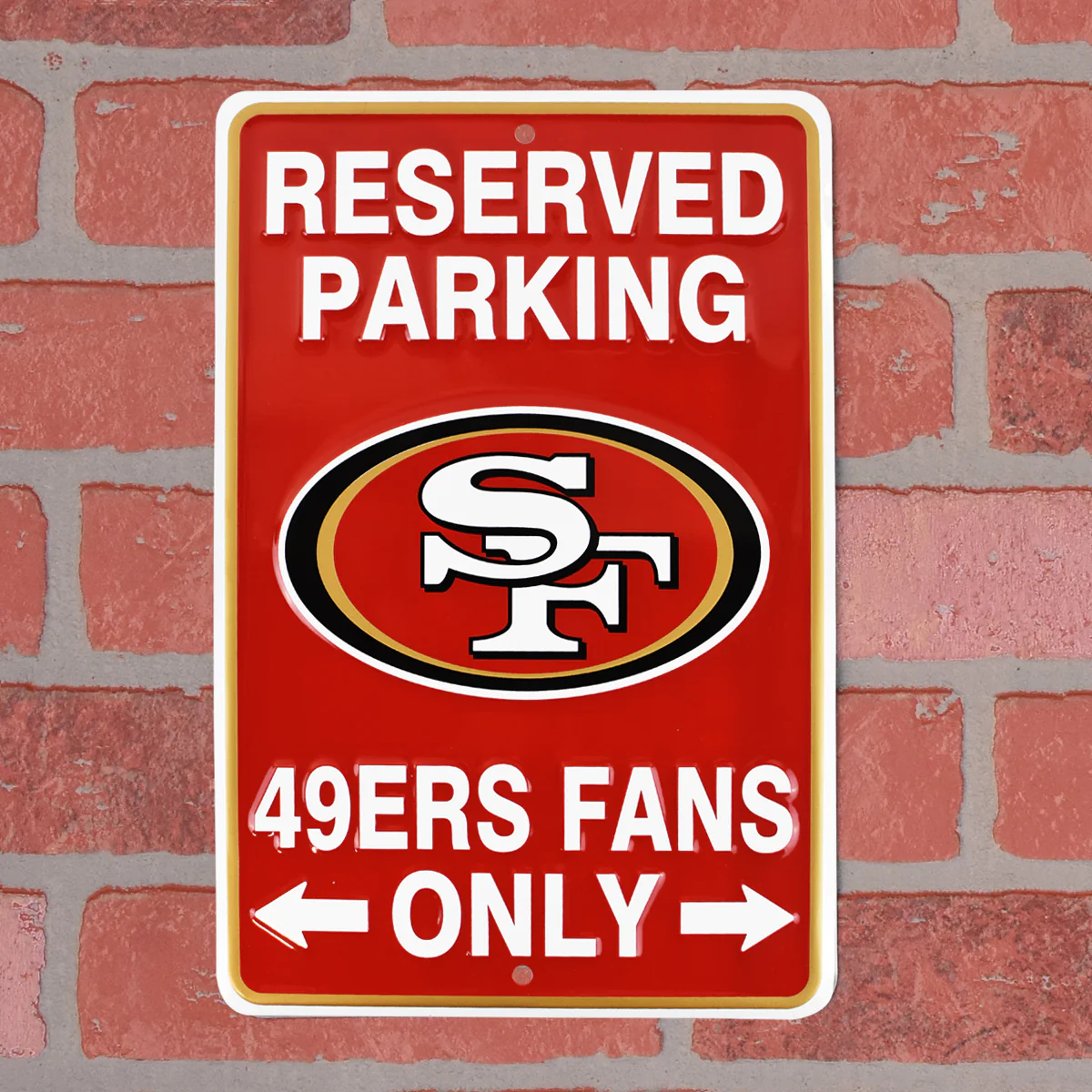 SF Forty Niners Parking Only 49 Metal Sign Game Room Man Cave Garage Wall Decor - Image 2