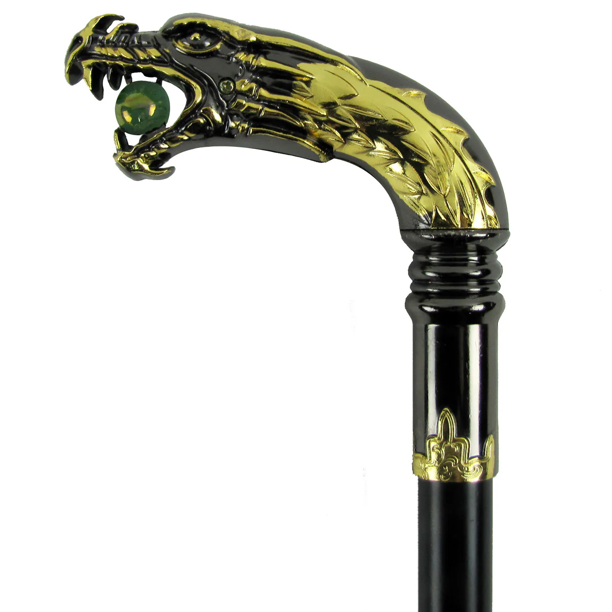 Silver Plated Dragon Head Cane - Image 3