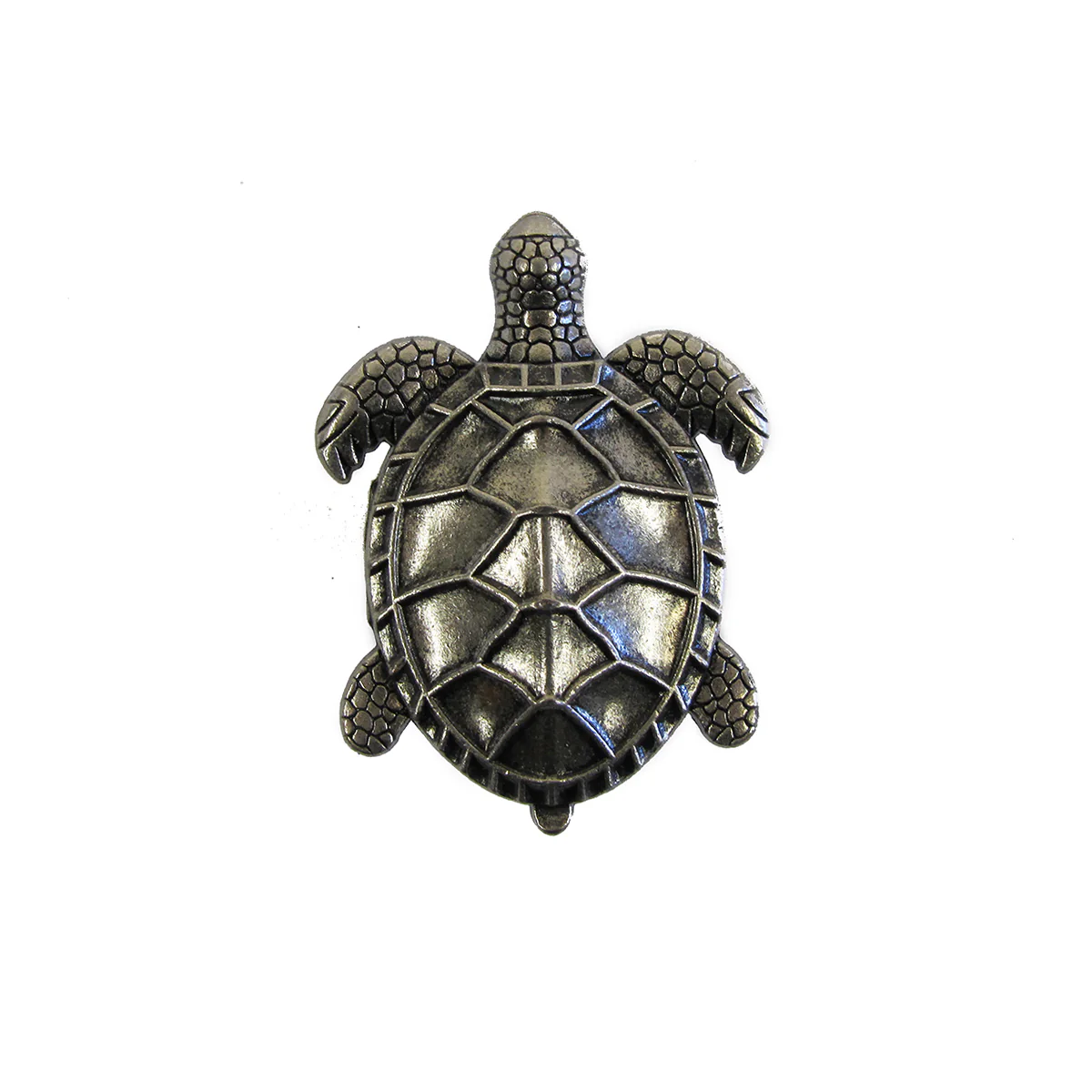 Silver Sea Turtle Metal Dresser Cabinet Drawer Knob Pull Hardware Beach Decor