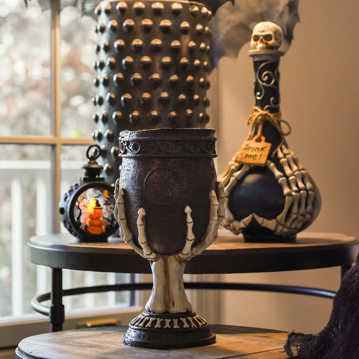 Skeleton Hand Chalice Cup Gothic Wine Goblet Spooky Halloween Kitchen Home Decor - Image 5