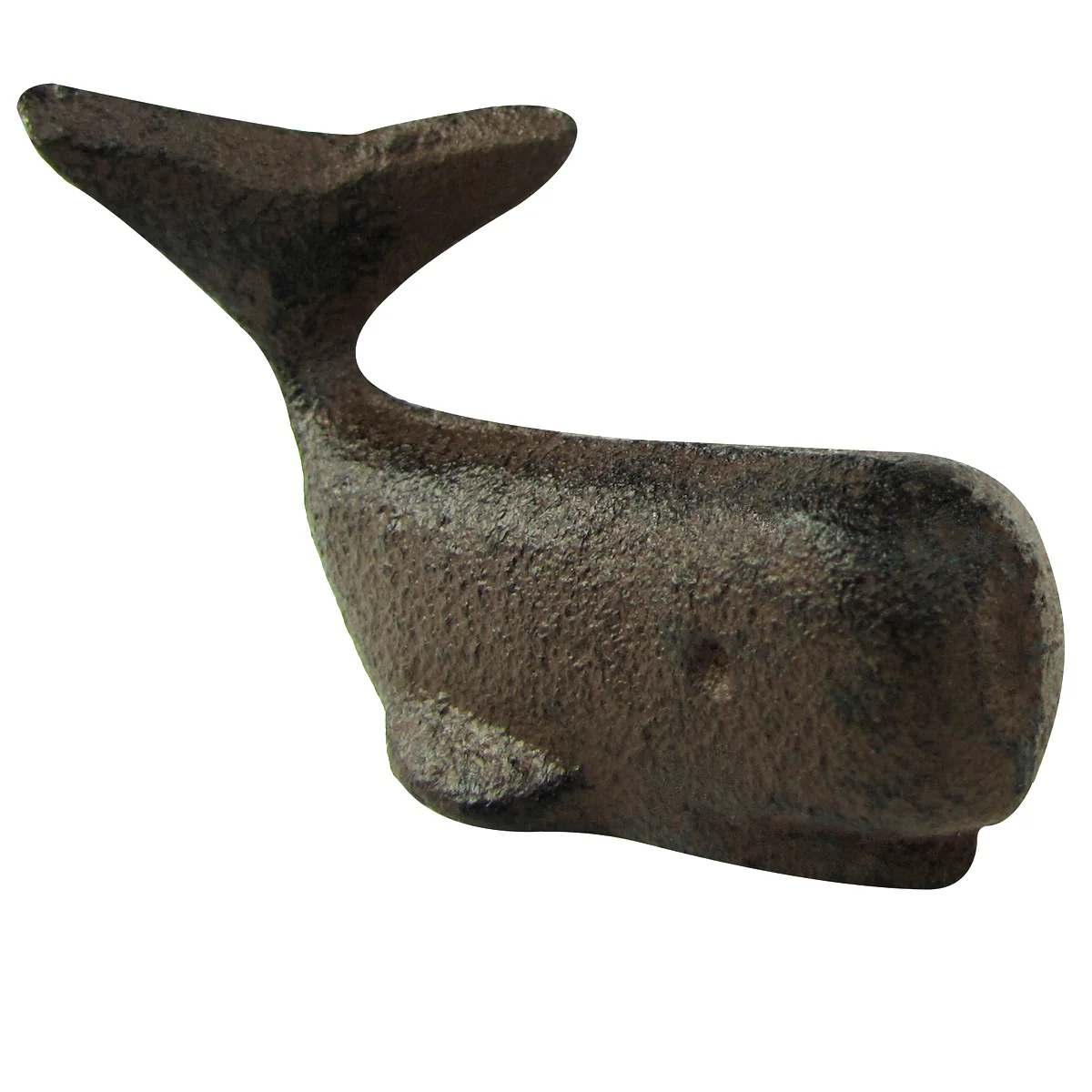 Small Cast Iron Sperm Whale Paperweight Desk Decor - Image 2