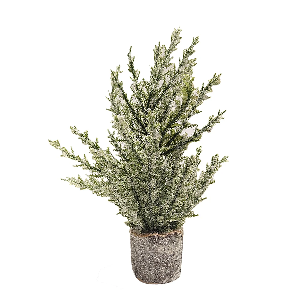 Small Flocked Christmas Pine Tree Mini Farmhouse Decorations Holiday Home Decor
