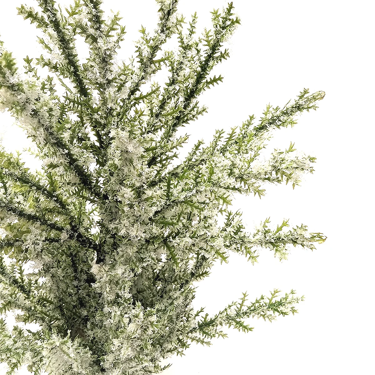 Small Flocked Christmas Pine Tree Mini Farmhouse Decorations Holiday Home Decor - Image 3
