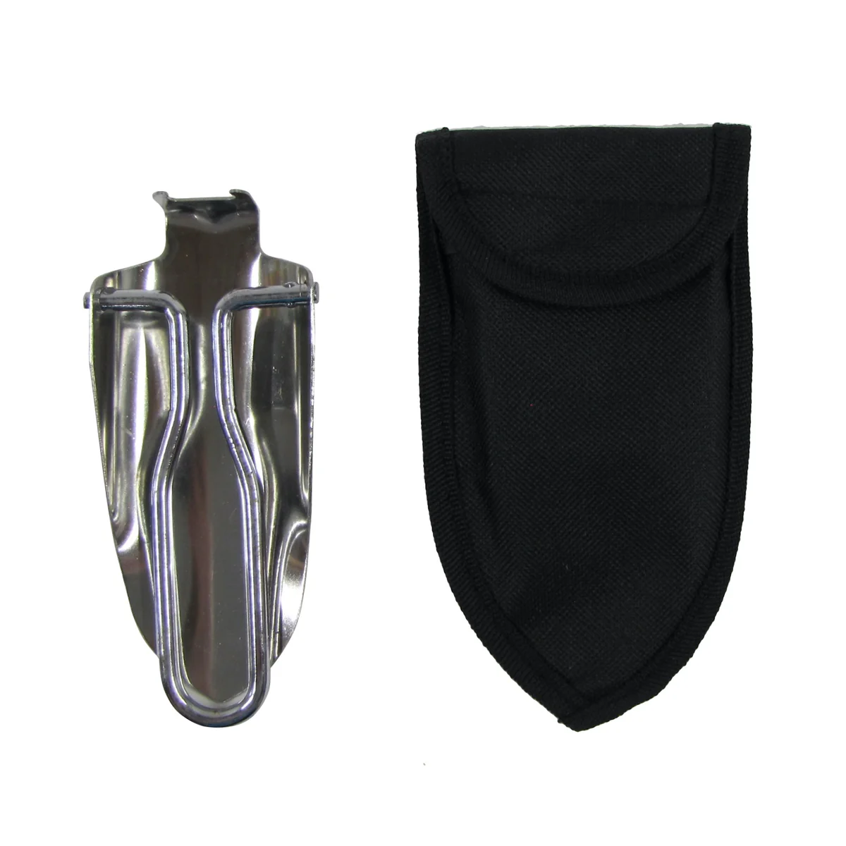 Small Metal Folding Garden Trowel Outdoor Gardening Tool Camp Hand Shovel Pouch - Image 2