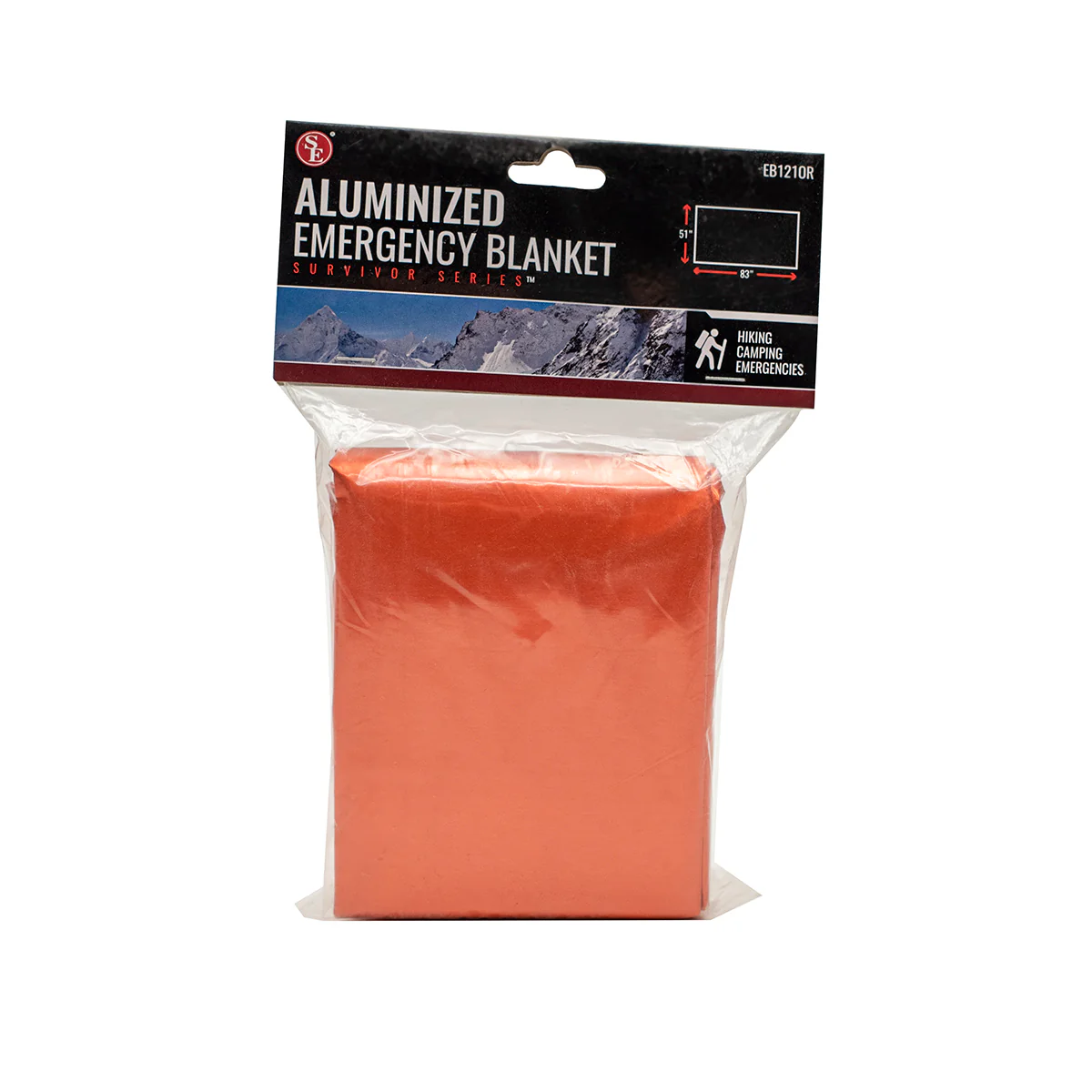 Solar Emergency Orange Blanket Reflective Tarp Camping Gear Survival Supplies