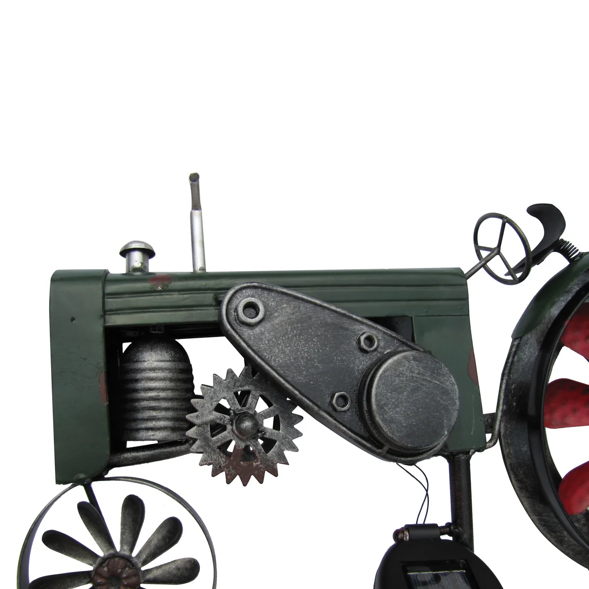 Solar Powered LED Light Garden Tractor Wind Spinner Lawn Ornament - Image 5