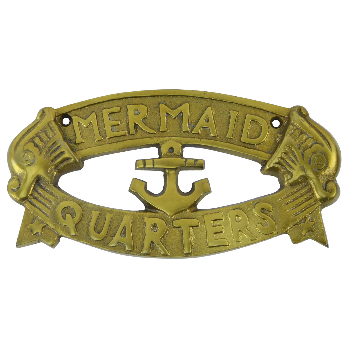 Solid Brass Nautical Sailing Decor Ship Plaque