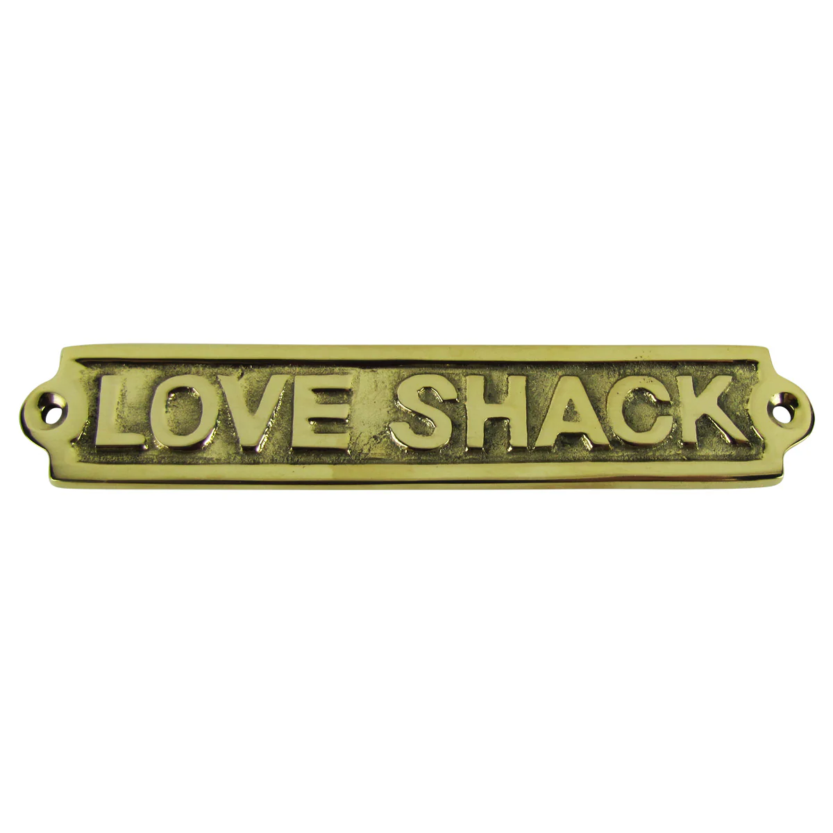 Solid Brass Ship, Beach, Bar, and Pub Decor Ship's Sign