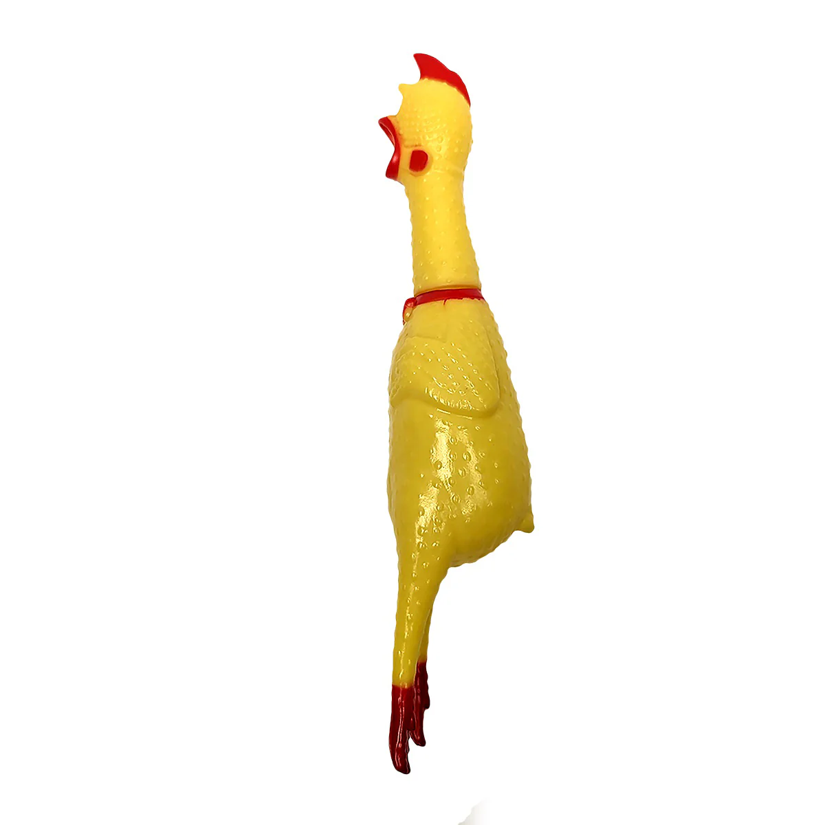 Squeaky Yellow Rubber Chicken Dog Chew Toy Squeak Toys Puppy Dogs Teething Play - Image 3
