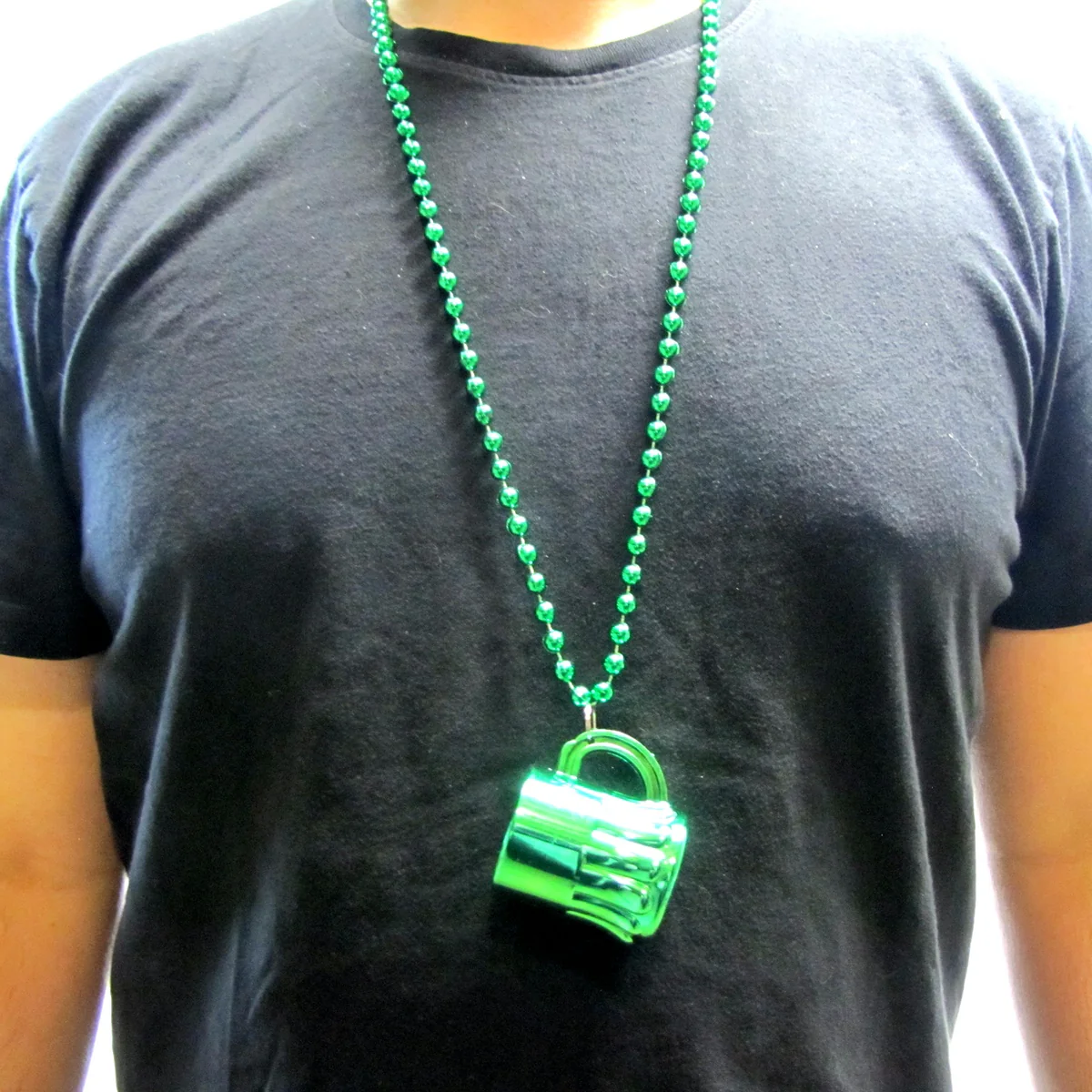 St. Patrick's Day Beer Mug Bead Necklace Shot Glass Novelty Party Favor Gag Gift - Image 3