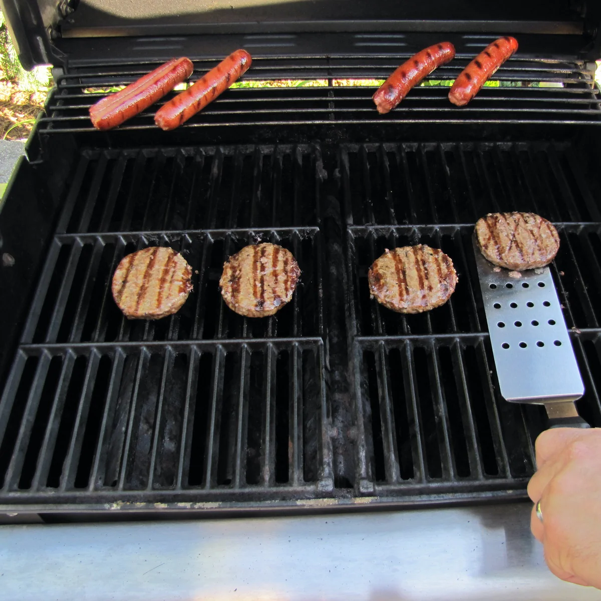 Stainless Steel BBQ Turner Metal Barbecue Grilling Utensil Burger Spatula Tool - Image 4