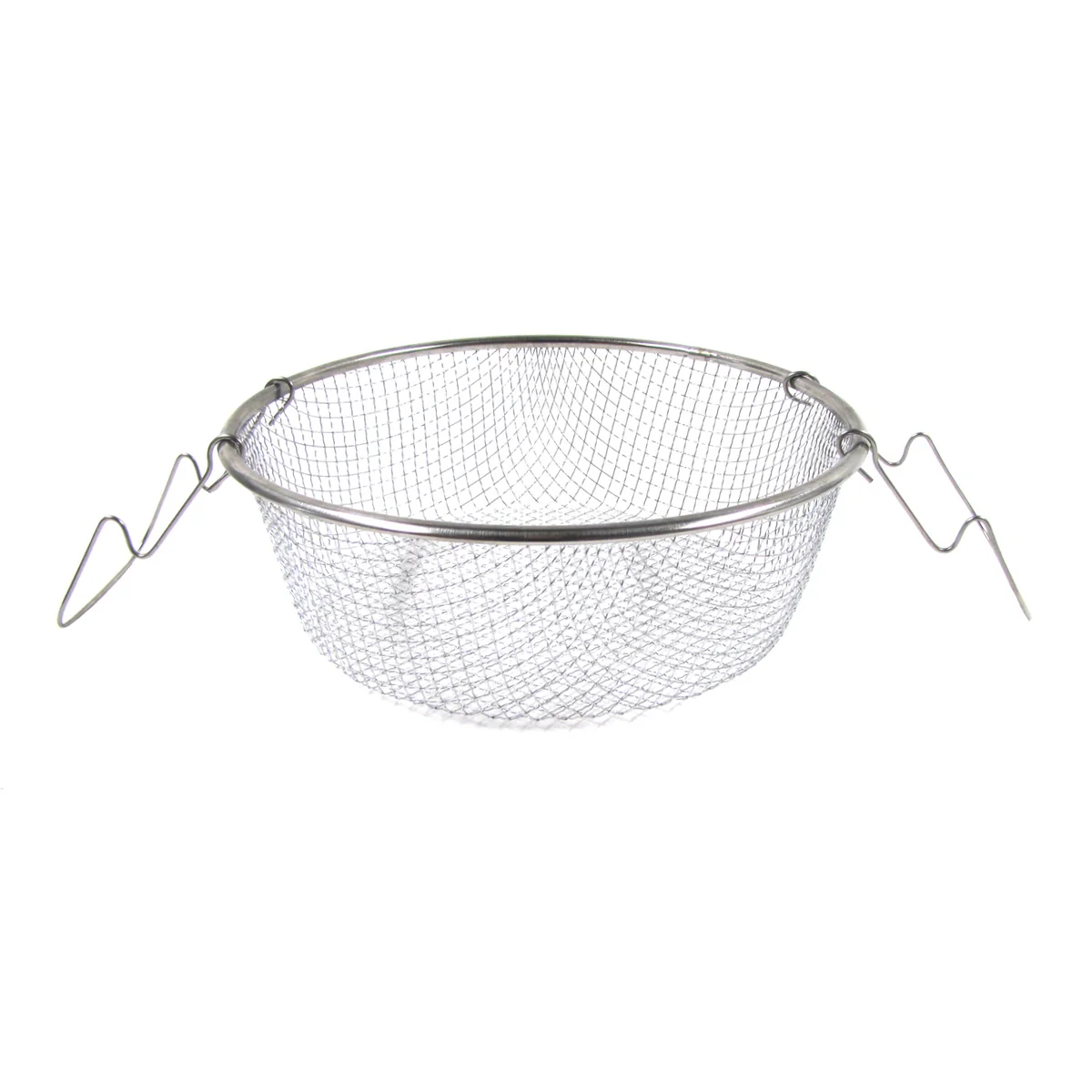Stainless Steel Mesh Cook Strainer Pasta Noodle Drain Fry Basket Food Colander - Image 2