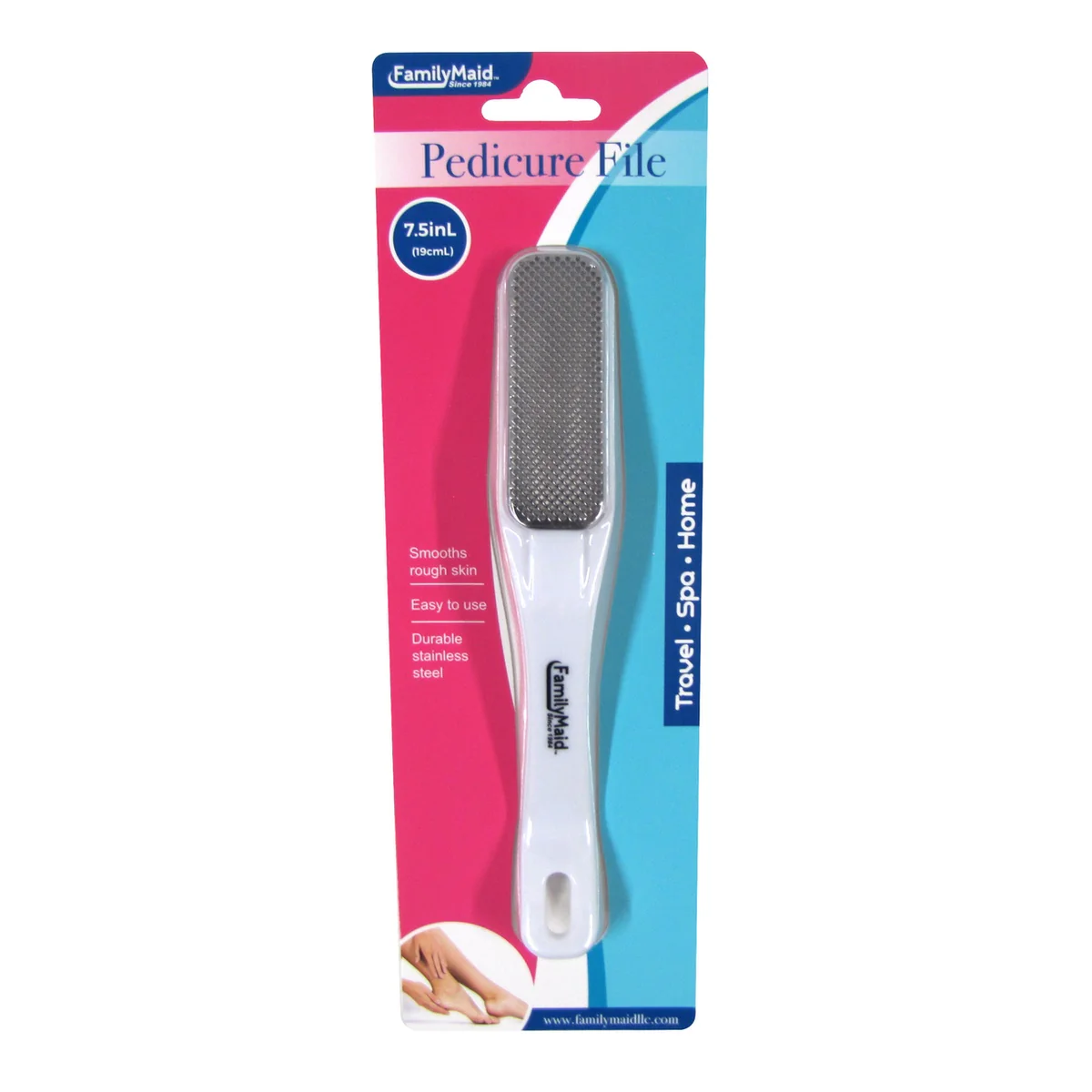 Stainless Steel Metal Pedicure Pedi File Heel Skin Foot Scrubber Callus Remover