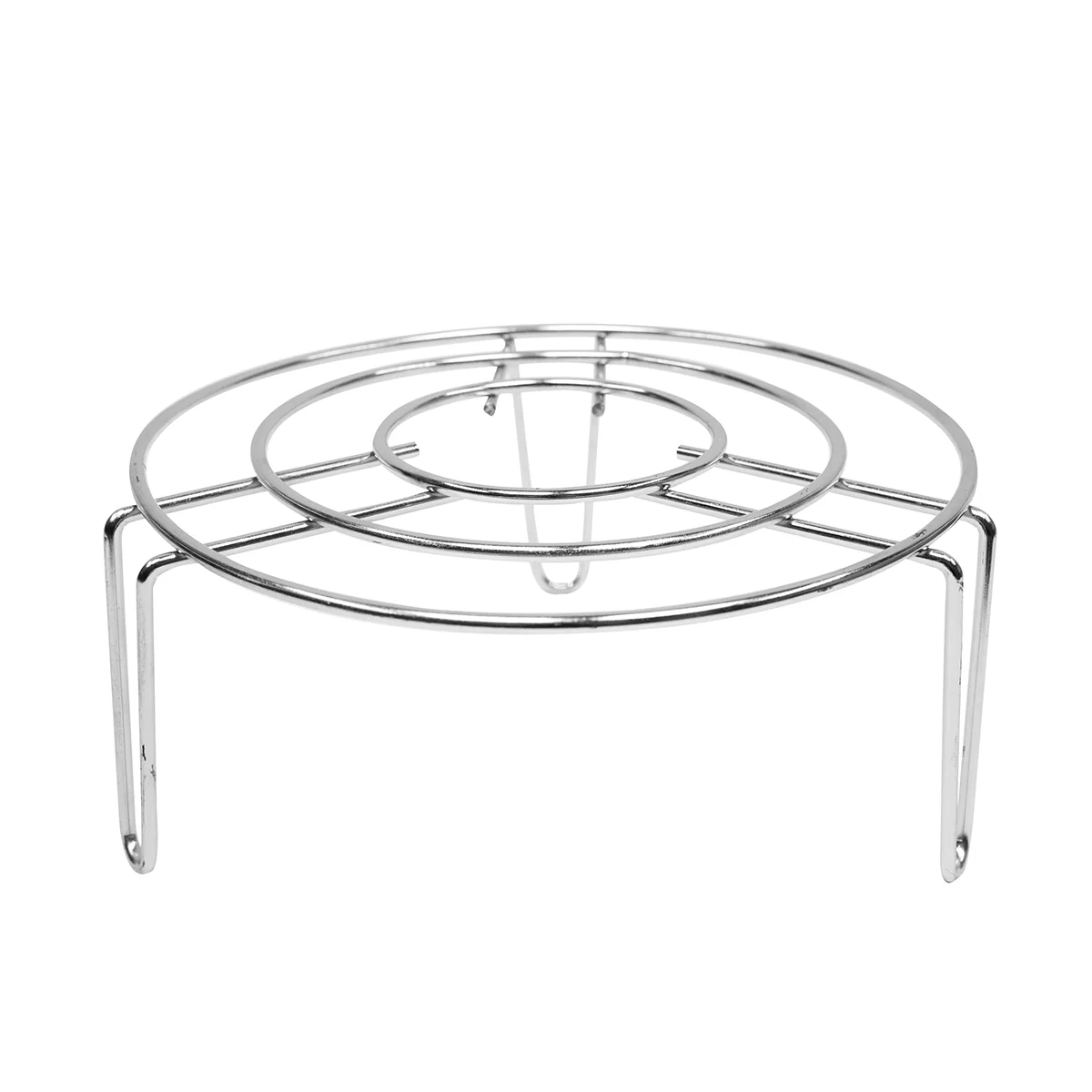 Stainless Steel Round Hot Dish Pan Plate Trivet Oven Stove Pad Cook Pot Holder - Image 3