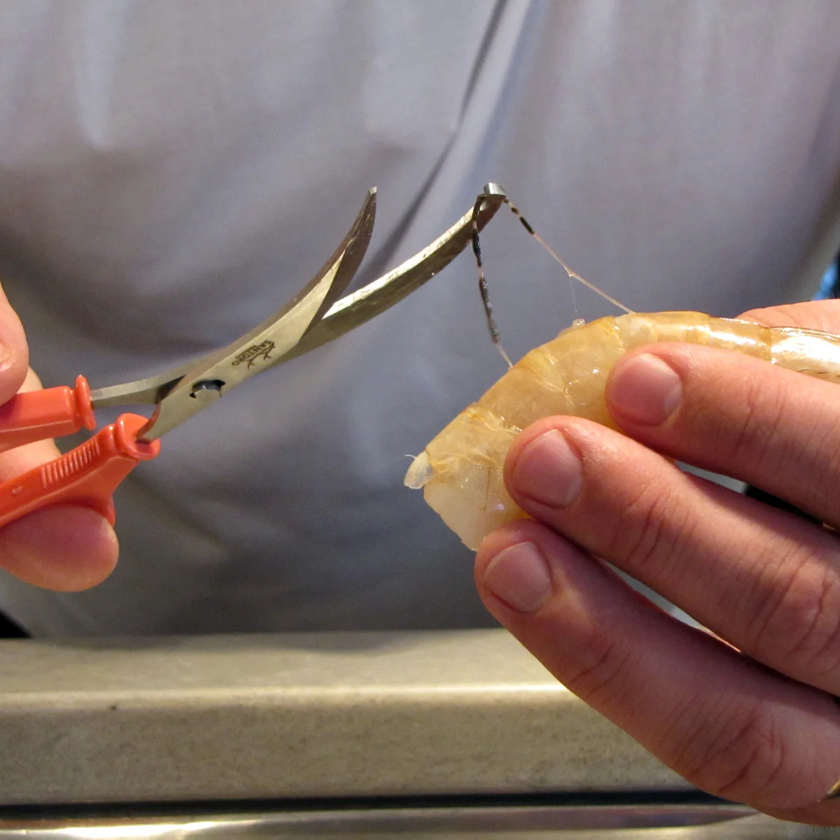 Stainless Steel Seafood Scissors Shrimp Deveiner Shellfish Food Shears Cut Tool - Image 7