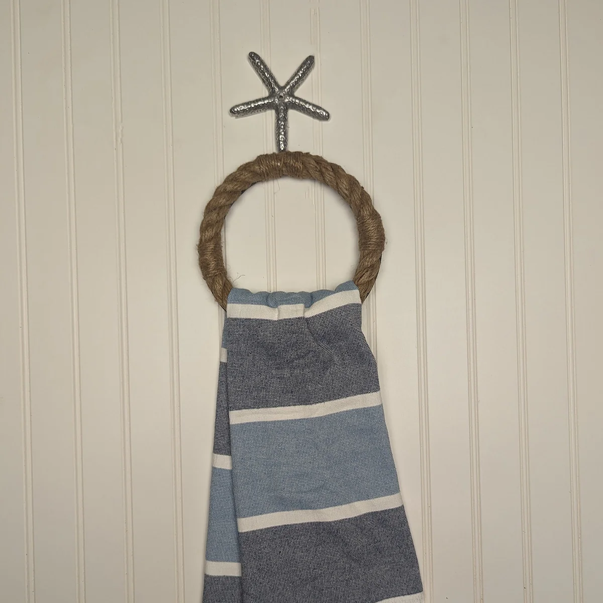 Starfish Ring Kitchen Hand Towel Holder Bathroom Rack Coastal Beach Home Decor - Image 4