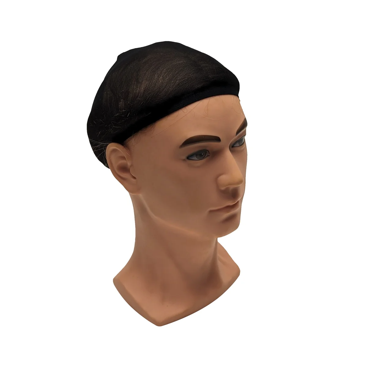 Stocking Cap Black Nylon Hair Wig Head Band Grip Liner Cosplay Halloween Costume - Image 2