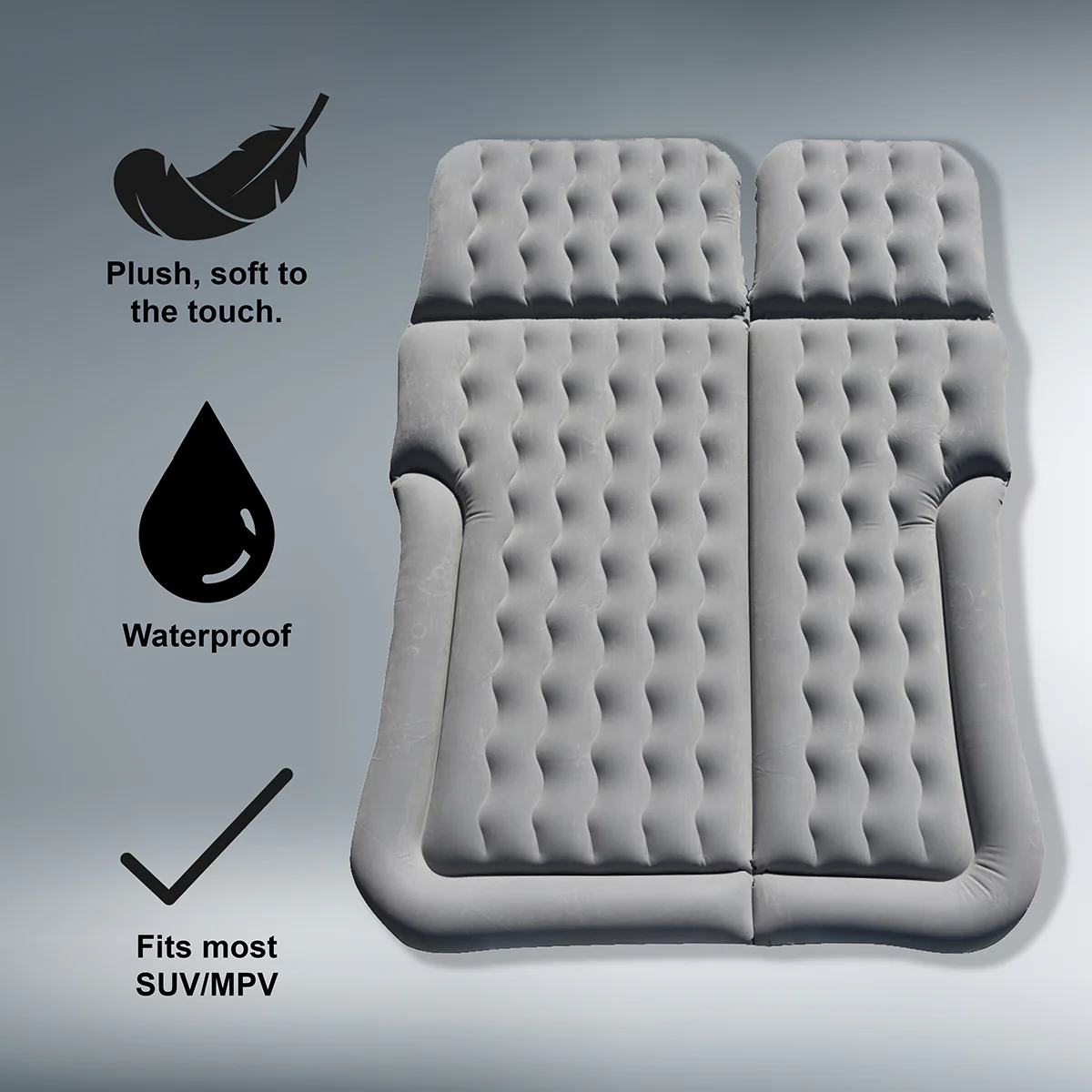 SUV Queen Air Mattress Back Seat Truck Bed Inflatable Pad Blow Up Day Colchones - Image 2