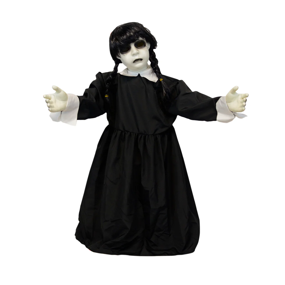 Swaying Girl Animatronics LED Light Up Eyes Sounds Halloween Party Decorations