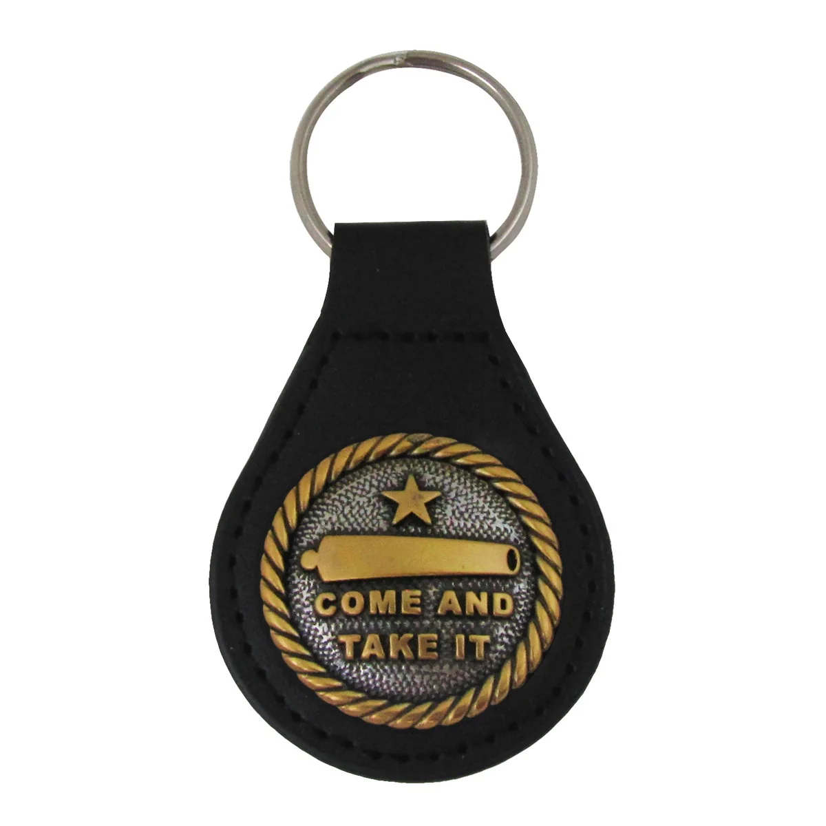 Texas Come&Take It Keyring Car Keychain Leather Keyfob Truck Key Fob Ring Chain