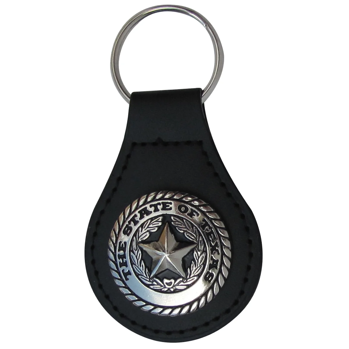 Texas State Seal TX Leather Car Keyfob Truck Key Ring Chain Fob Keyring Keychain