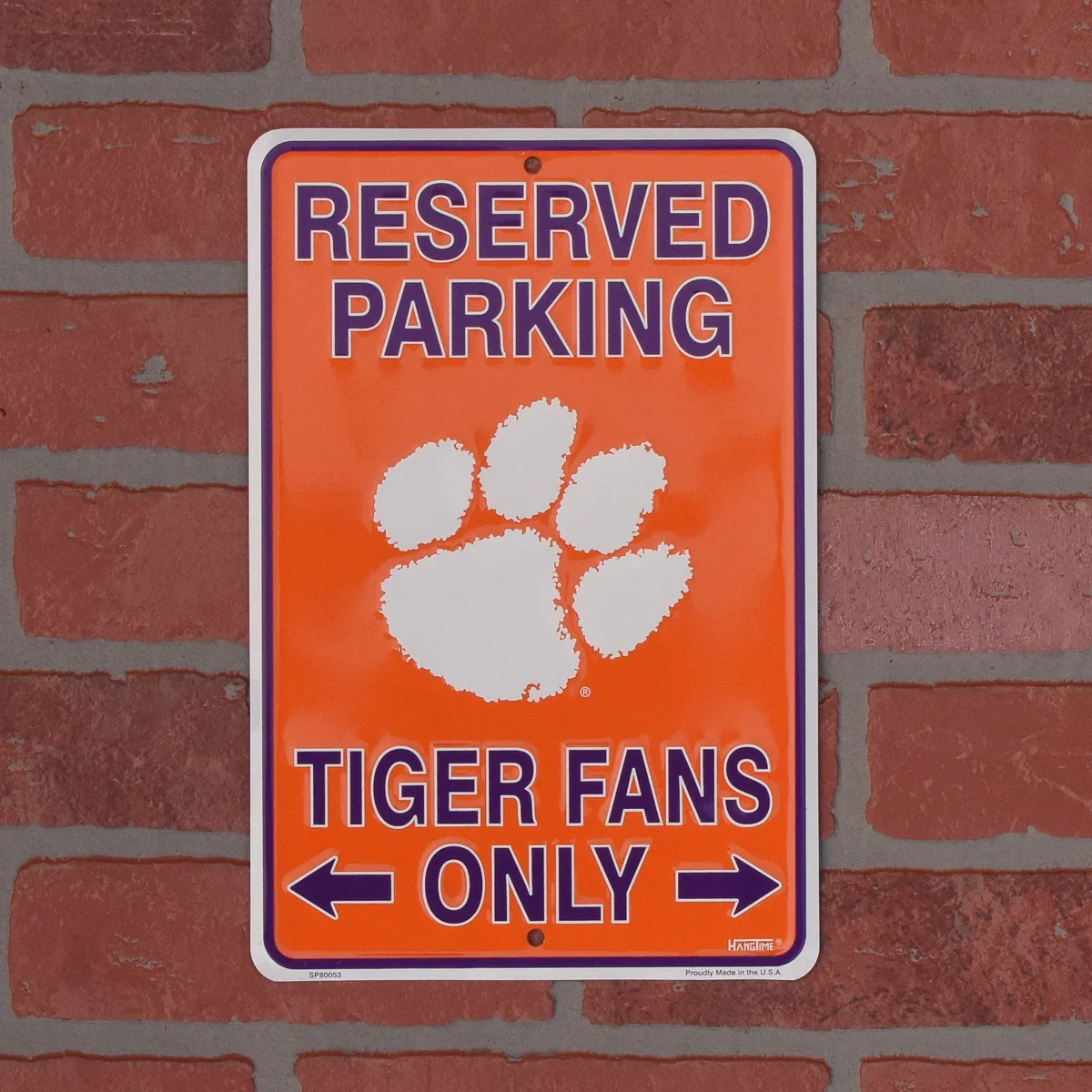 Tigers Fans Only Parking Clemson Metal Sign Game Room Man Cave Garage Wall Decor - Image 2