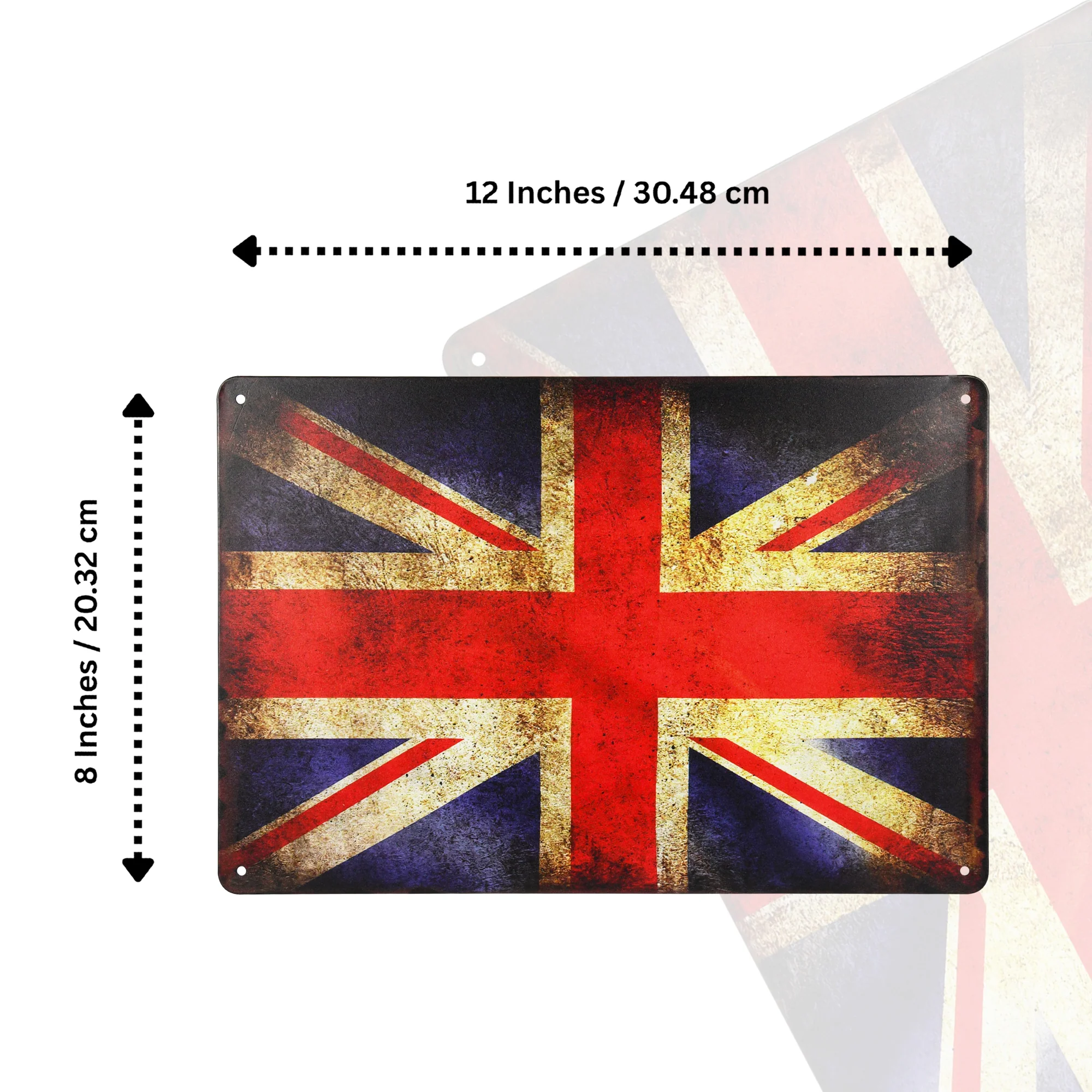 Metal UK Flag Sign British Union Home Decor for Bar, Man Cave, Garage Wall Decor - Image 5