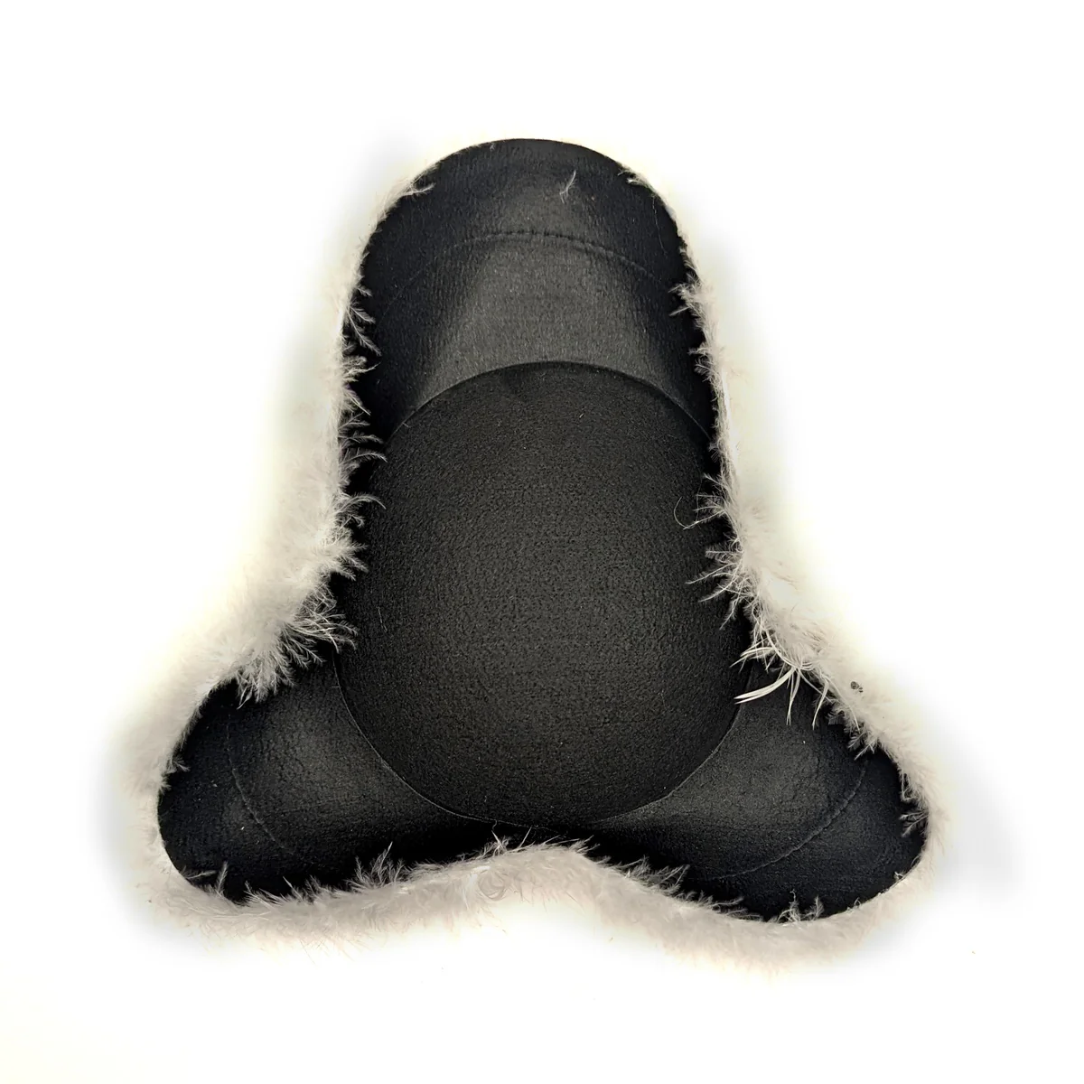 Tricorn Black Hat Feather Gold Trim Colonial Officer Halloween Costume Accessory - Image 3