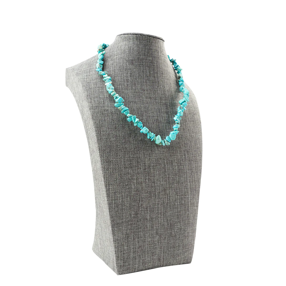 Turquoise Bead Gemstone Necklace Reiki Healing Stone Chakra Chain Womens Jewelry - Image 3
