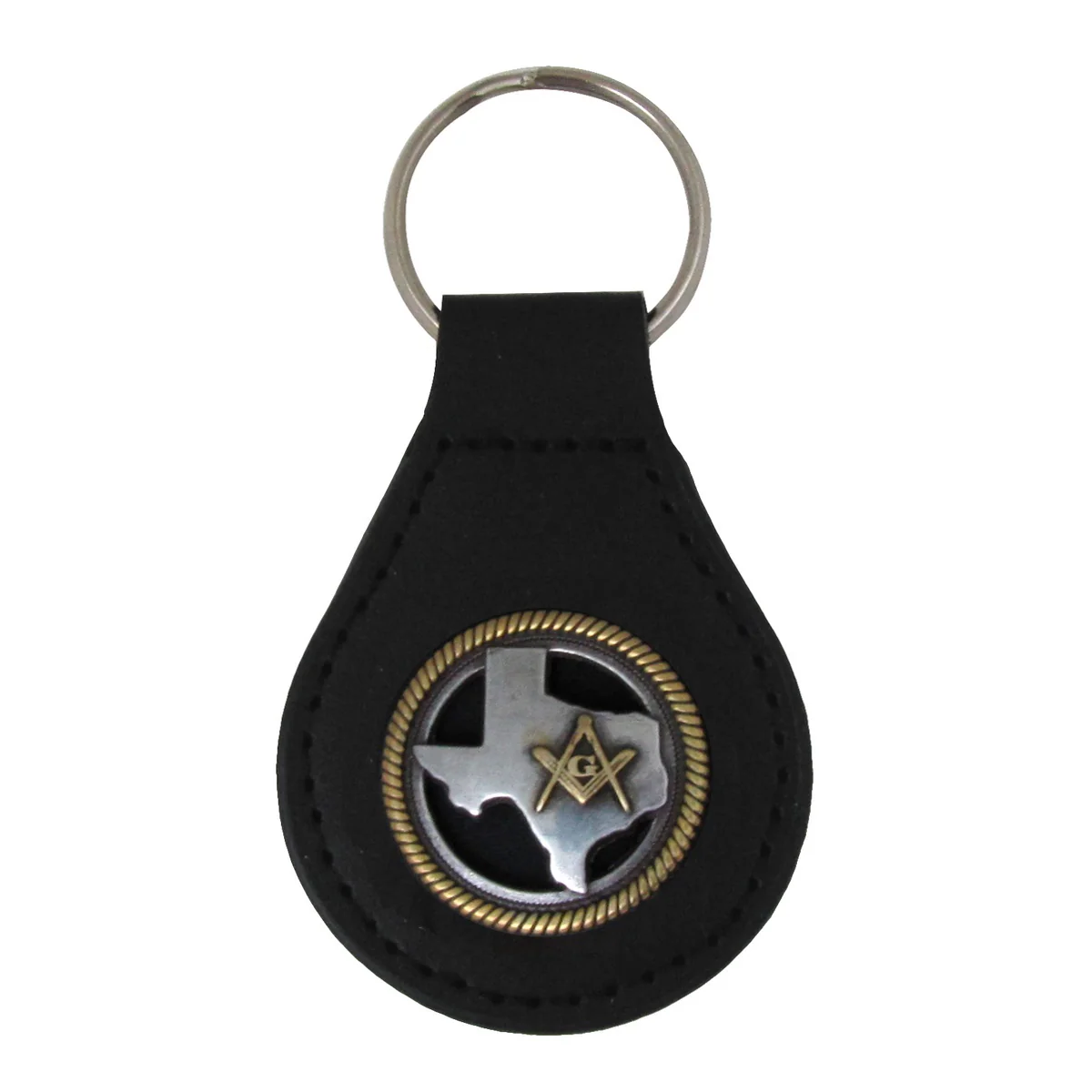 TX Free Mason Car Keyfob Metal Key Chain Masonic Keyring Gift Keychain Ring Fob